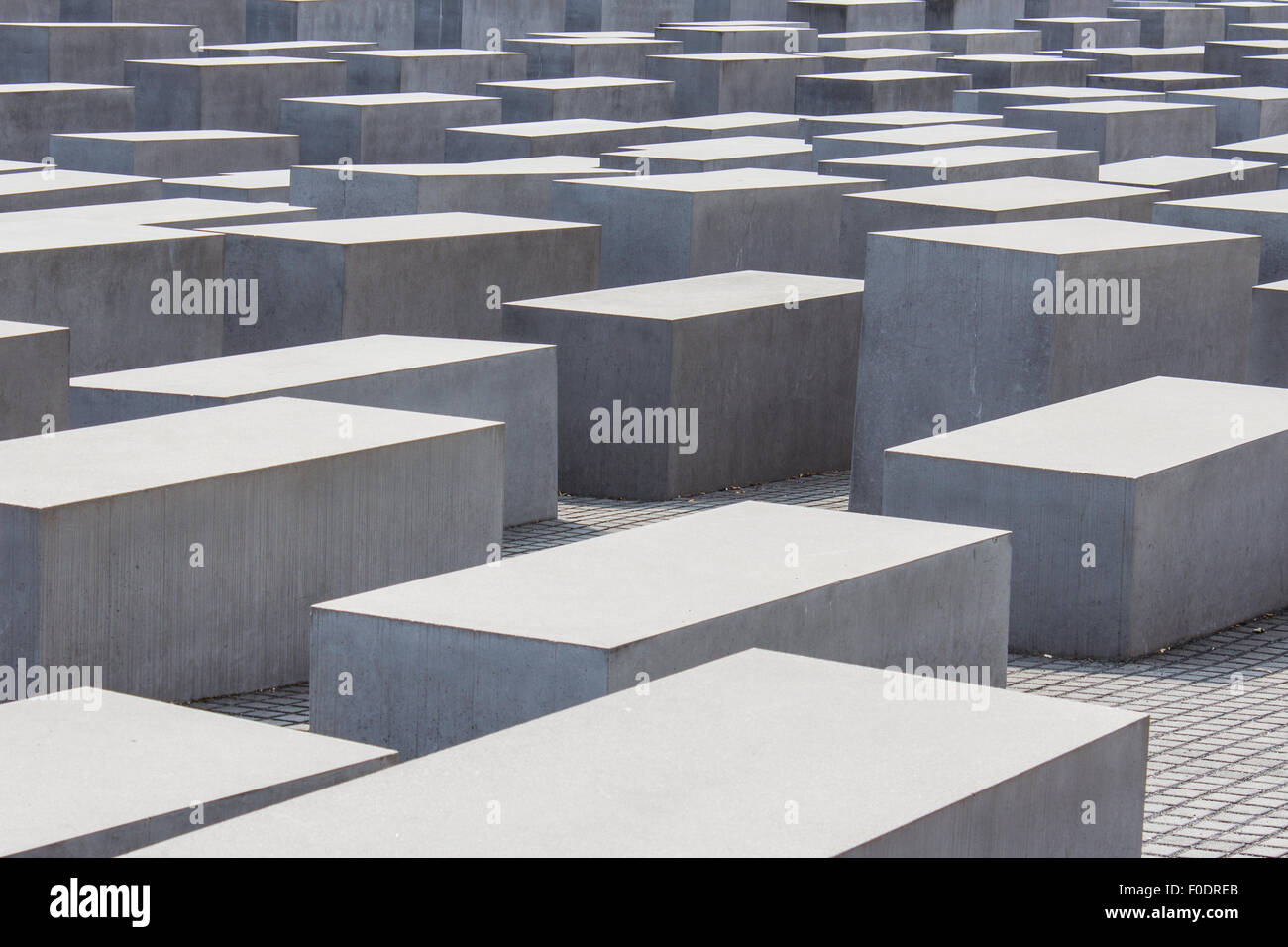 holocaust memorial - Memorial to the Murdered Jews of Europe in Berlin Stock Photo