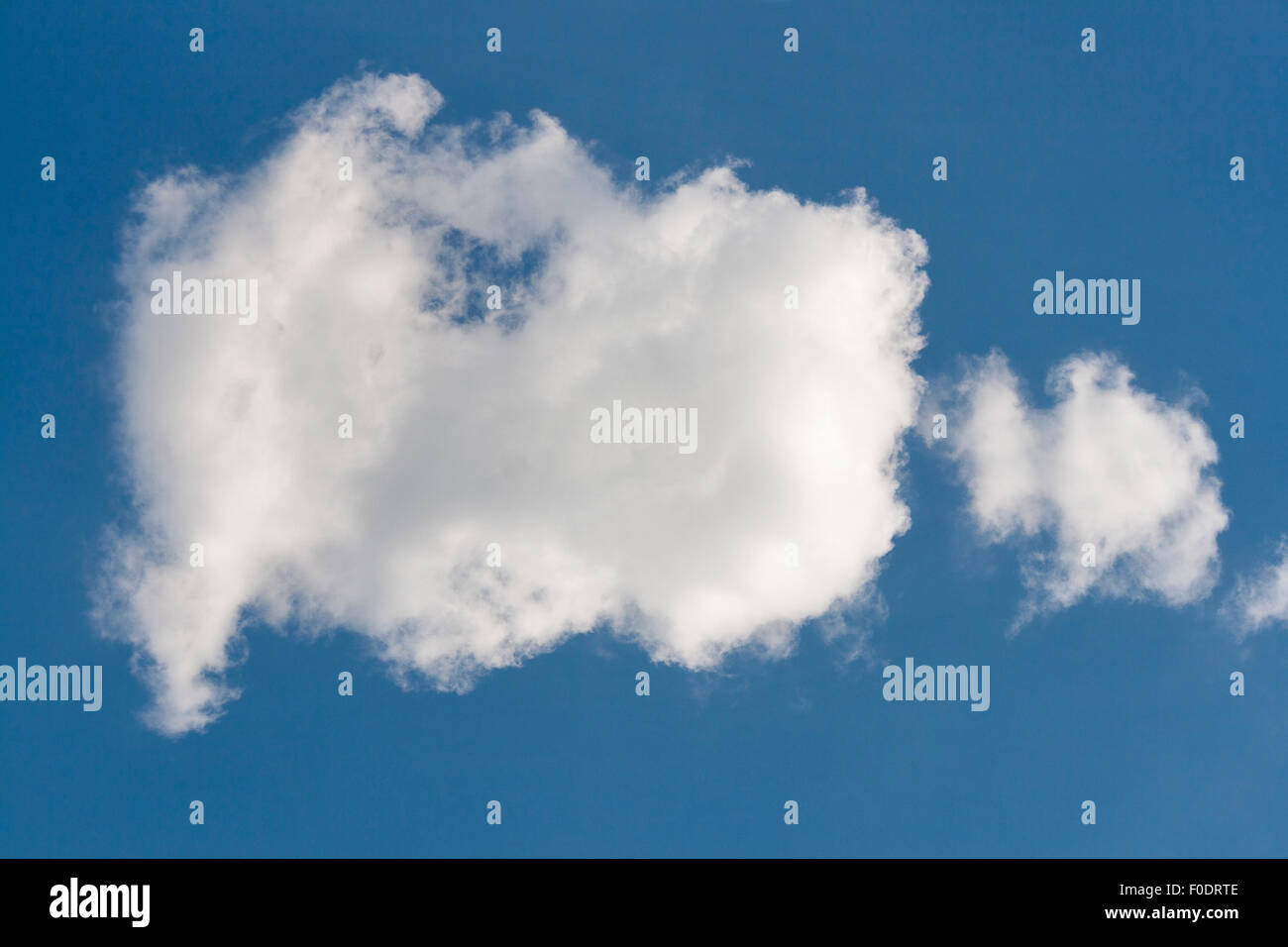 White cloud against clear and blue sky Stock Photo - Alamy