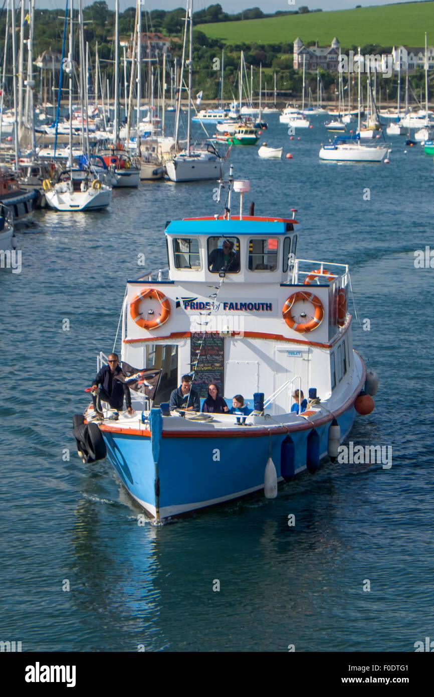 Falmouth a town and Port in Cornwall England UK Pride of Falmouth Ferry Stock Photo