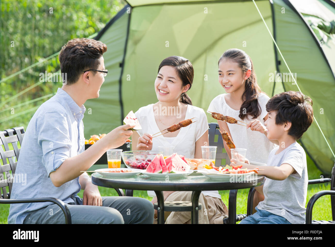 Indian Family Picnic Table High Resolution Stock Photography and Images ...