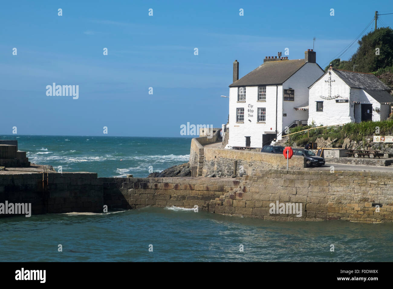 Porthleven a town and small fishing port near Helston Cornwall england