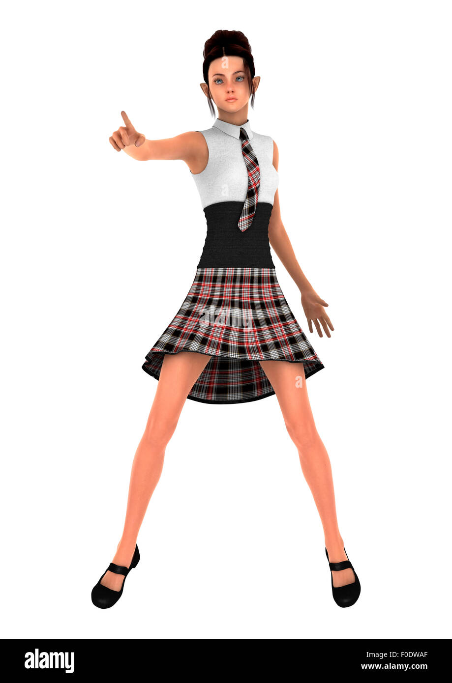 3d schoolgirls 3D digital render of a teenager schoolgirl isolated on white background  Stock Photo - Alamy