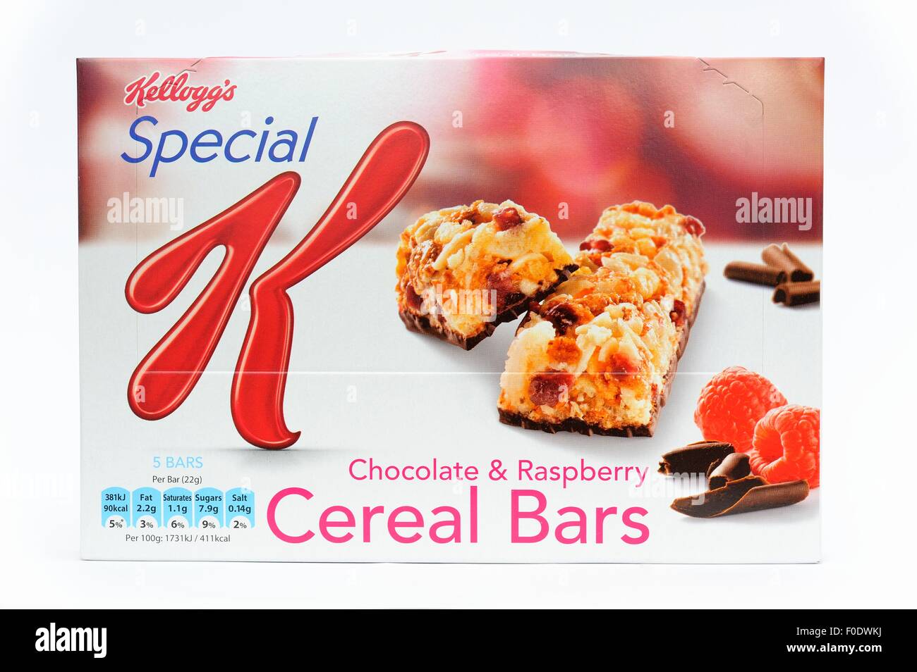 Kelloggs special k chocolate and raspberry cereal bars Stock Photo Alamy