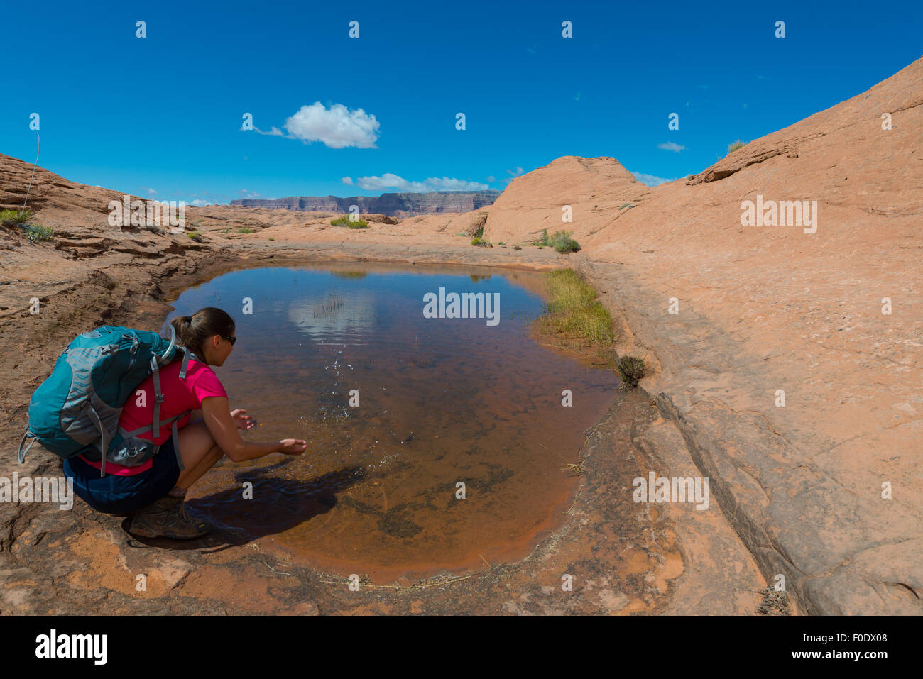 Hiker Woman Splashing Water On Her Face Stock Photo Alamy Hiker Woman Splashing Water On Her Face Stock Photo Alamy
