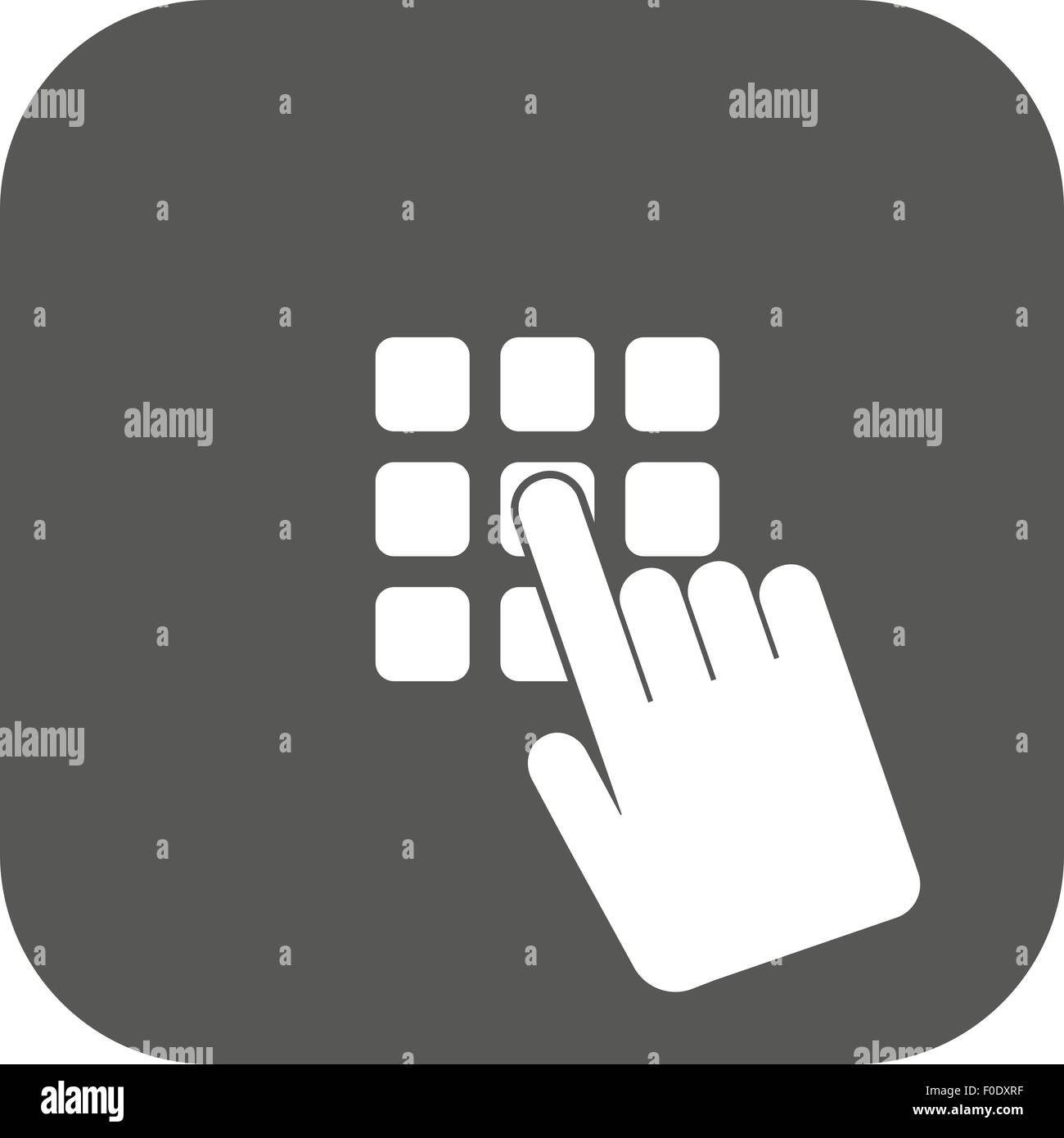 The pin code icon. Password and unlock, access, identification, unlock