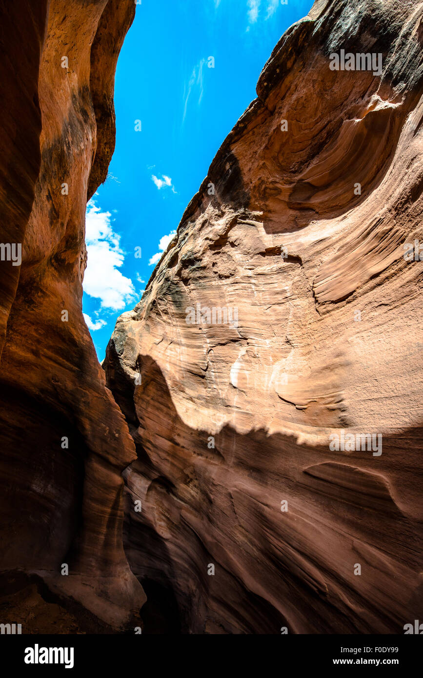Peek-a-boo Gulch Escalante National Monument Utah Stock Photo