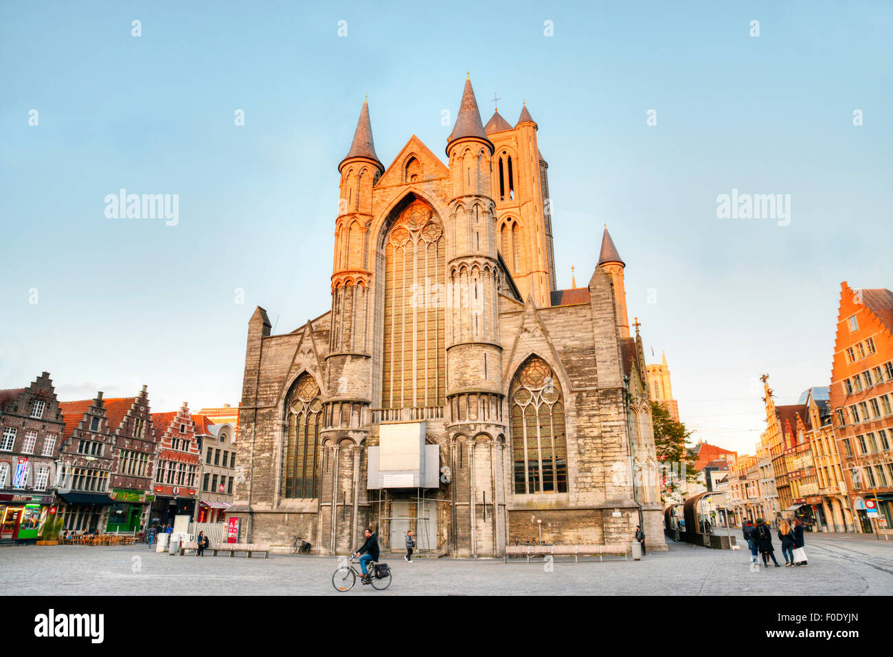 Saint Nicholas Church in Ghent, Belgium Stock Photo