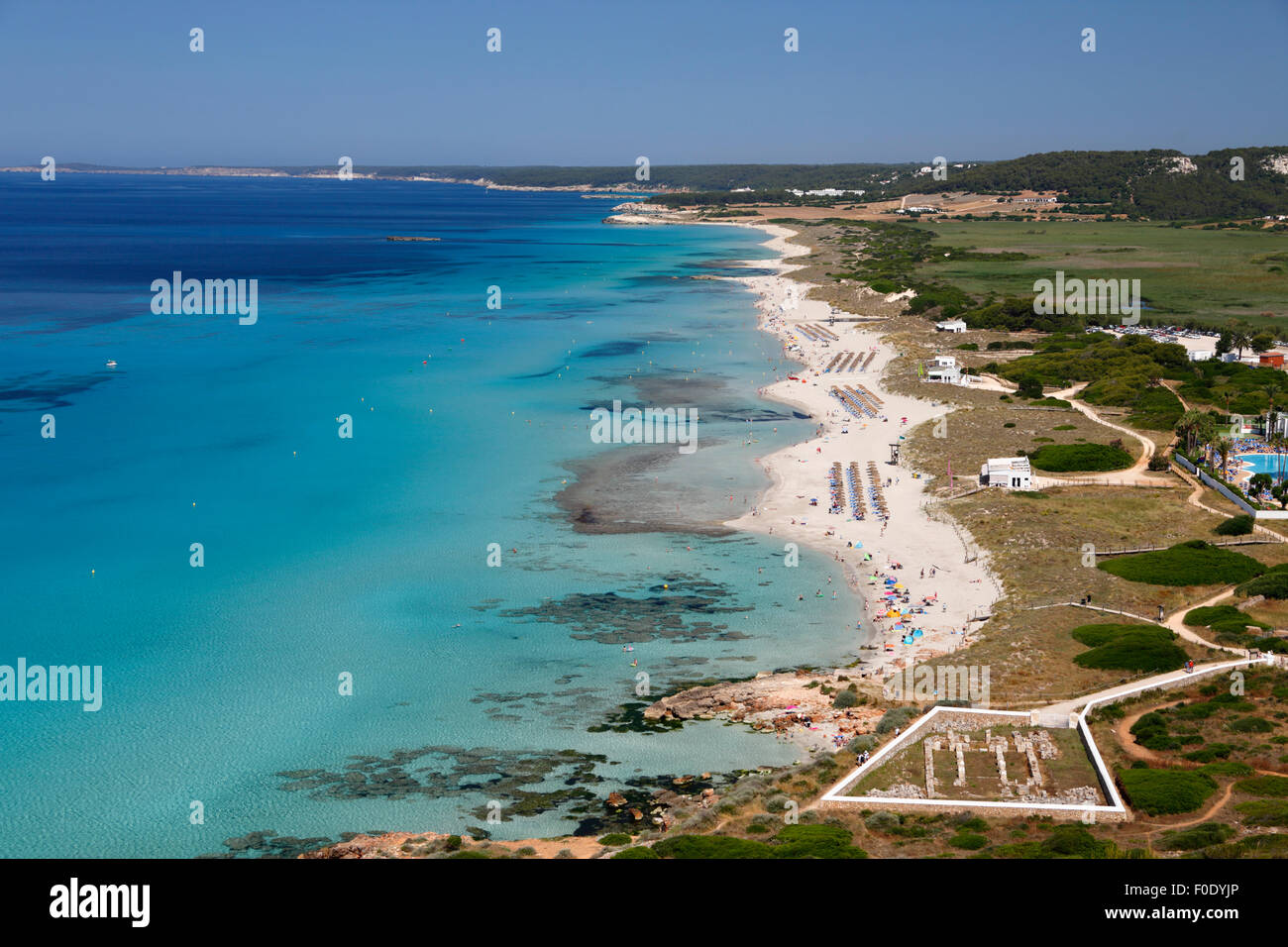 Son Bou, Menorca, Balearic Islands, Spain, Europe Stock Photo