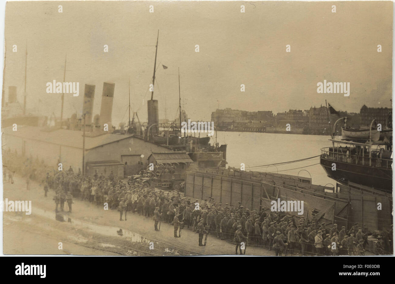 German prisoners of war are shown at Le Havre, France, following World ...