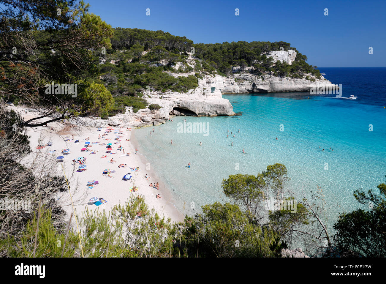 Menorca cala mitjana beach hi-res stock photography and images - Alamy