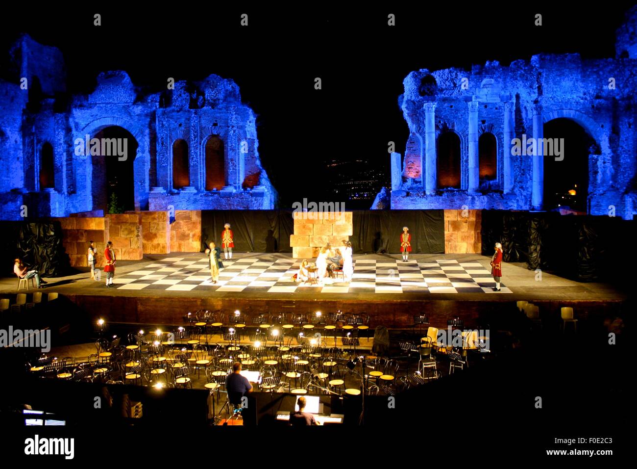 Italy, Sicily, amphi theater, performance, taormina, opera, Carmen