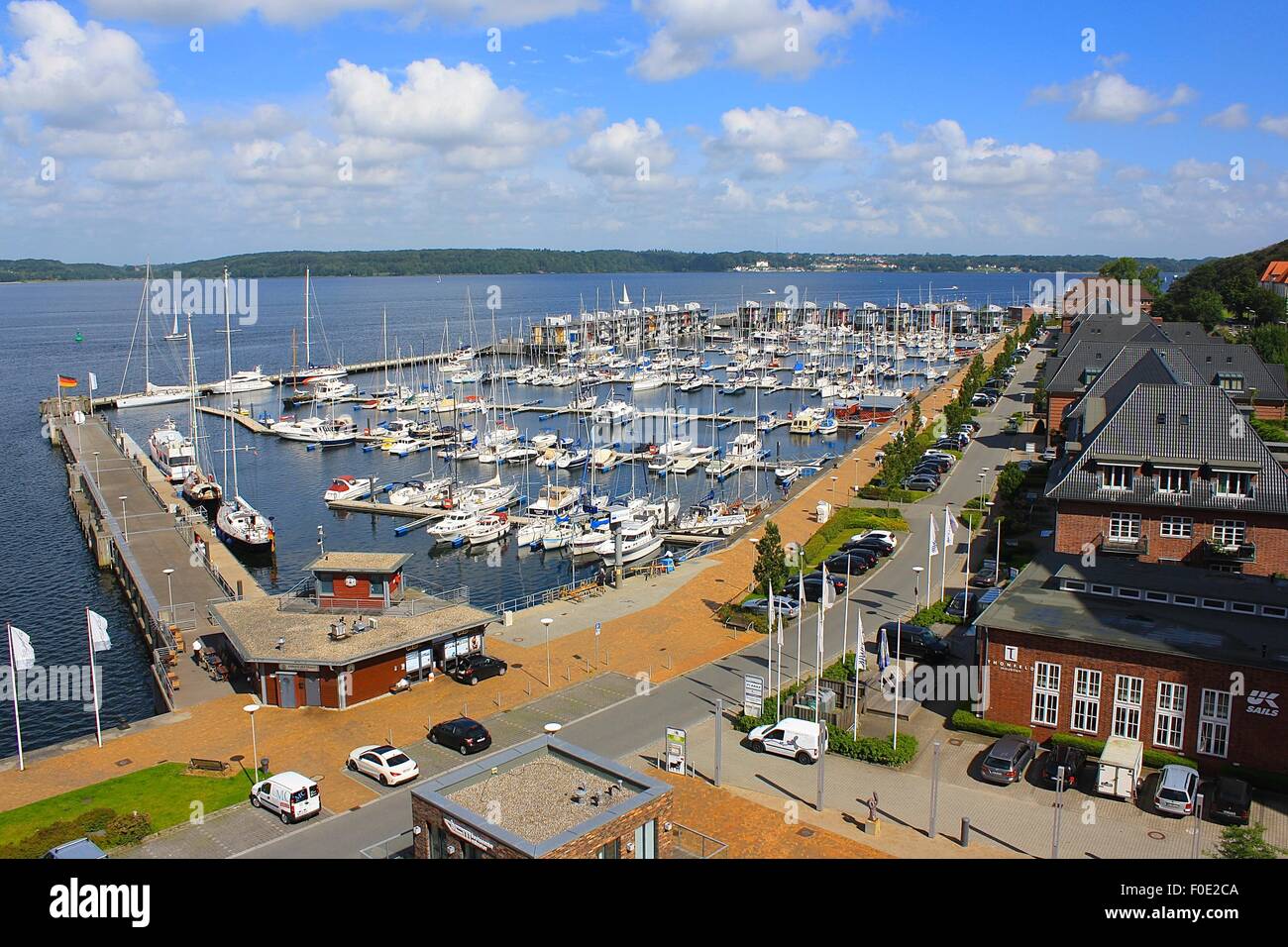 Flensburg, germany, marina, park, nature, sea, east sea, beautiful day, sunny, boating, boats, sailing Stock Photo