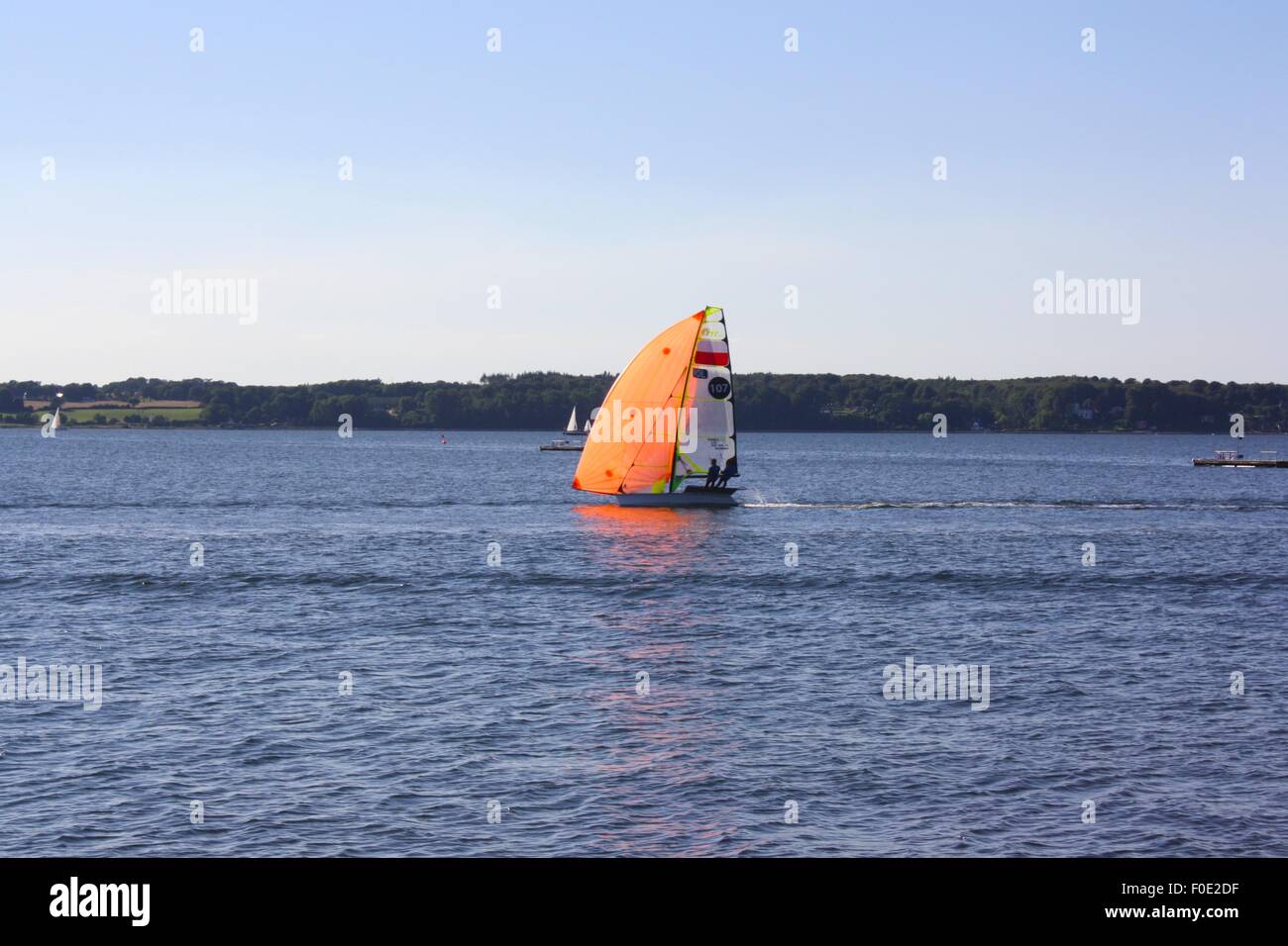 sailing, boat, sailboat, east see, Glucksburg, Germany, water, race, Stock Photo