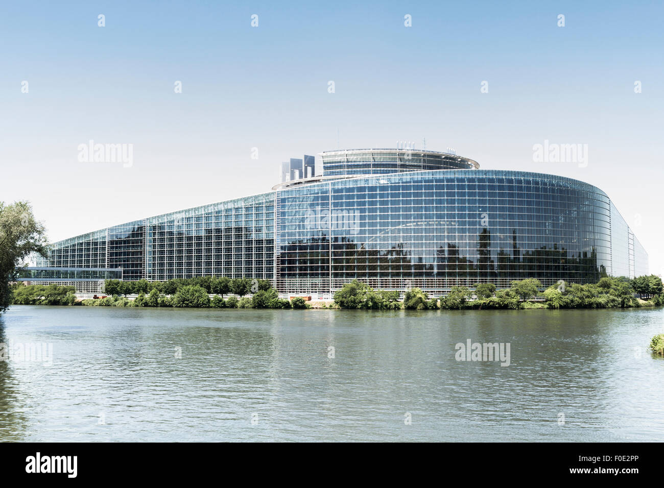 European Parliament building in Strasbourg Stock Photo