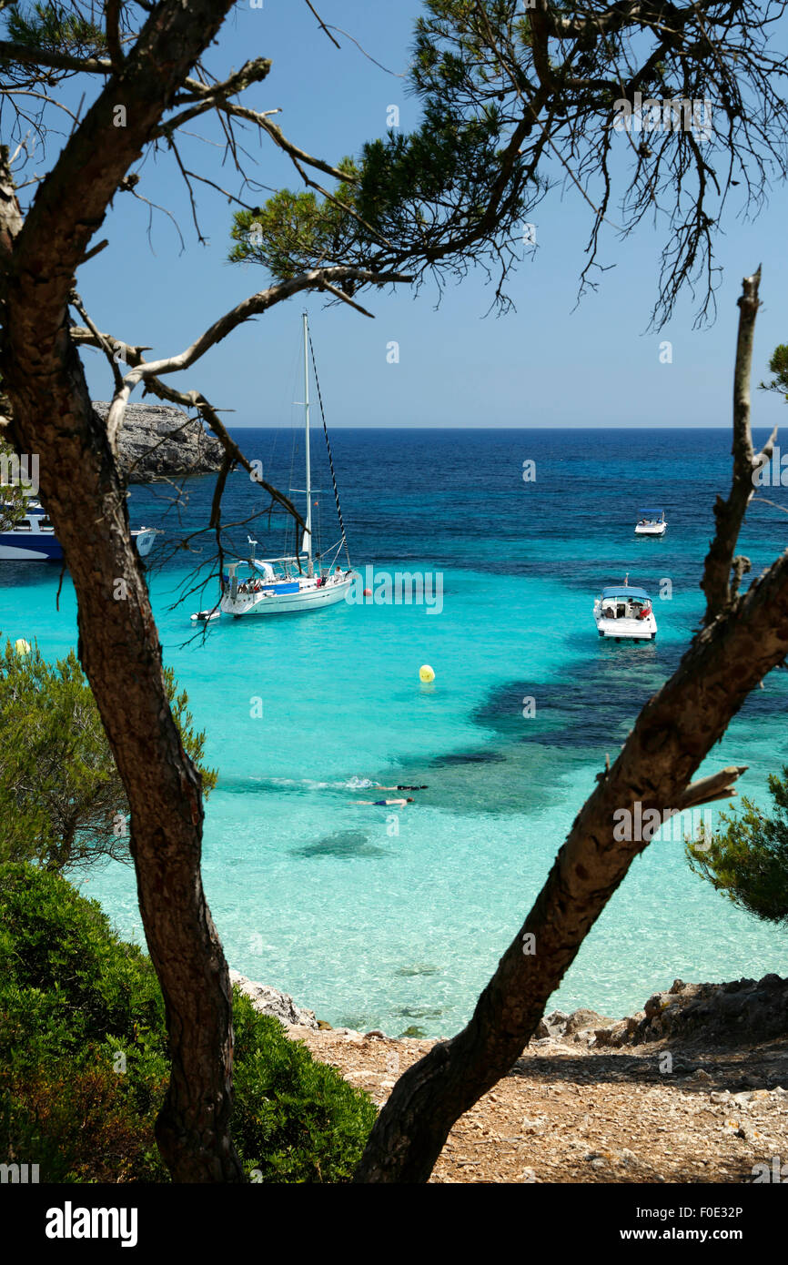 Cala en Turqueta, South West Coast, near Ciutadella, Menorca, Balearic Islands, Spain, Europe Stock Photo