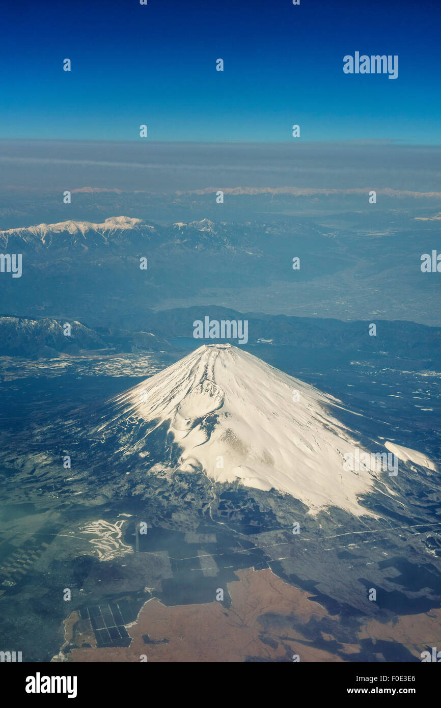 Aerial view of Mt. Fuji in Japan Stock Photo - Alamy