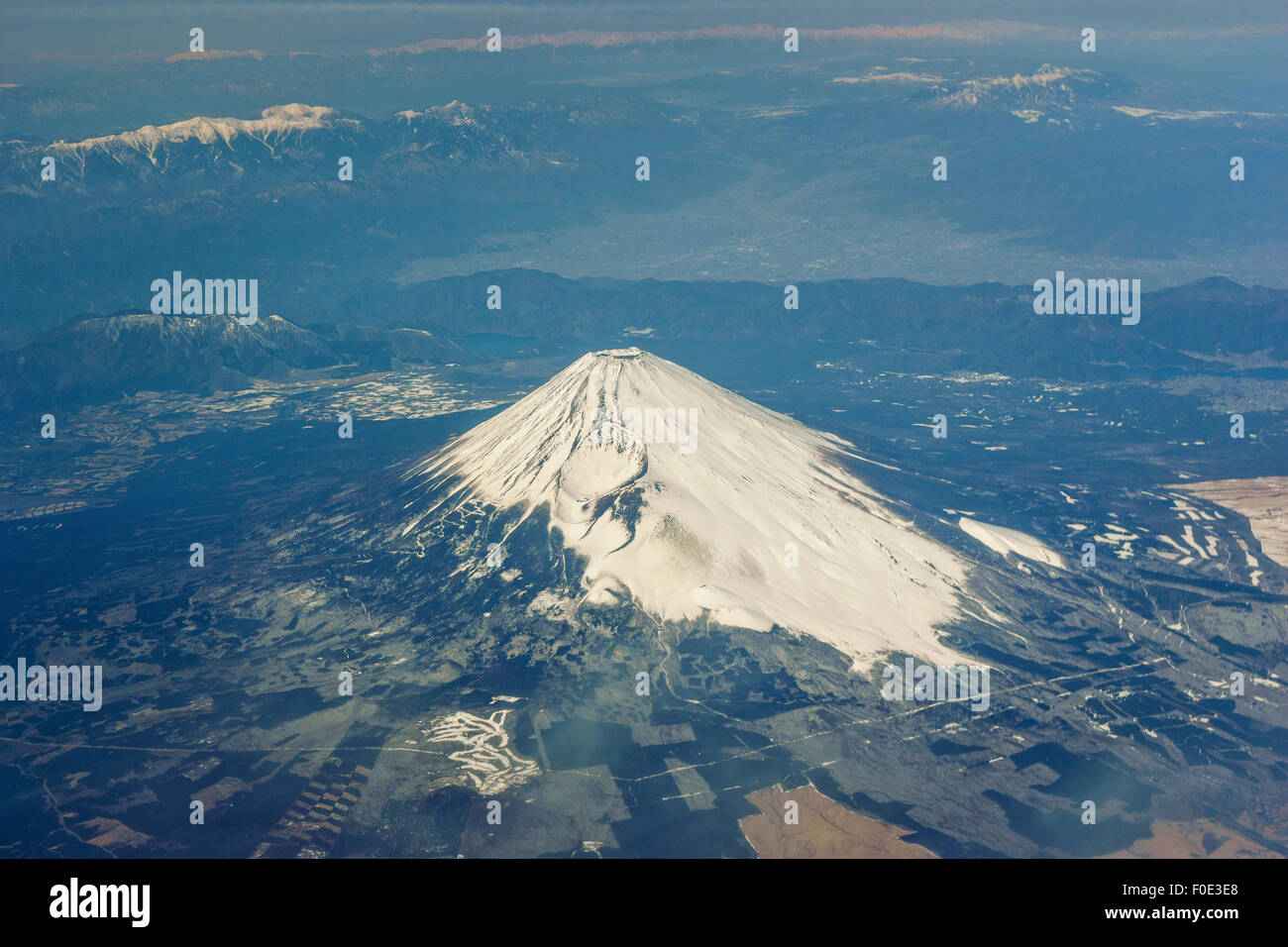 Aerial view of Mt. Fuji in Japan Stock Photo - Alamy