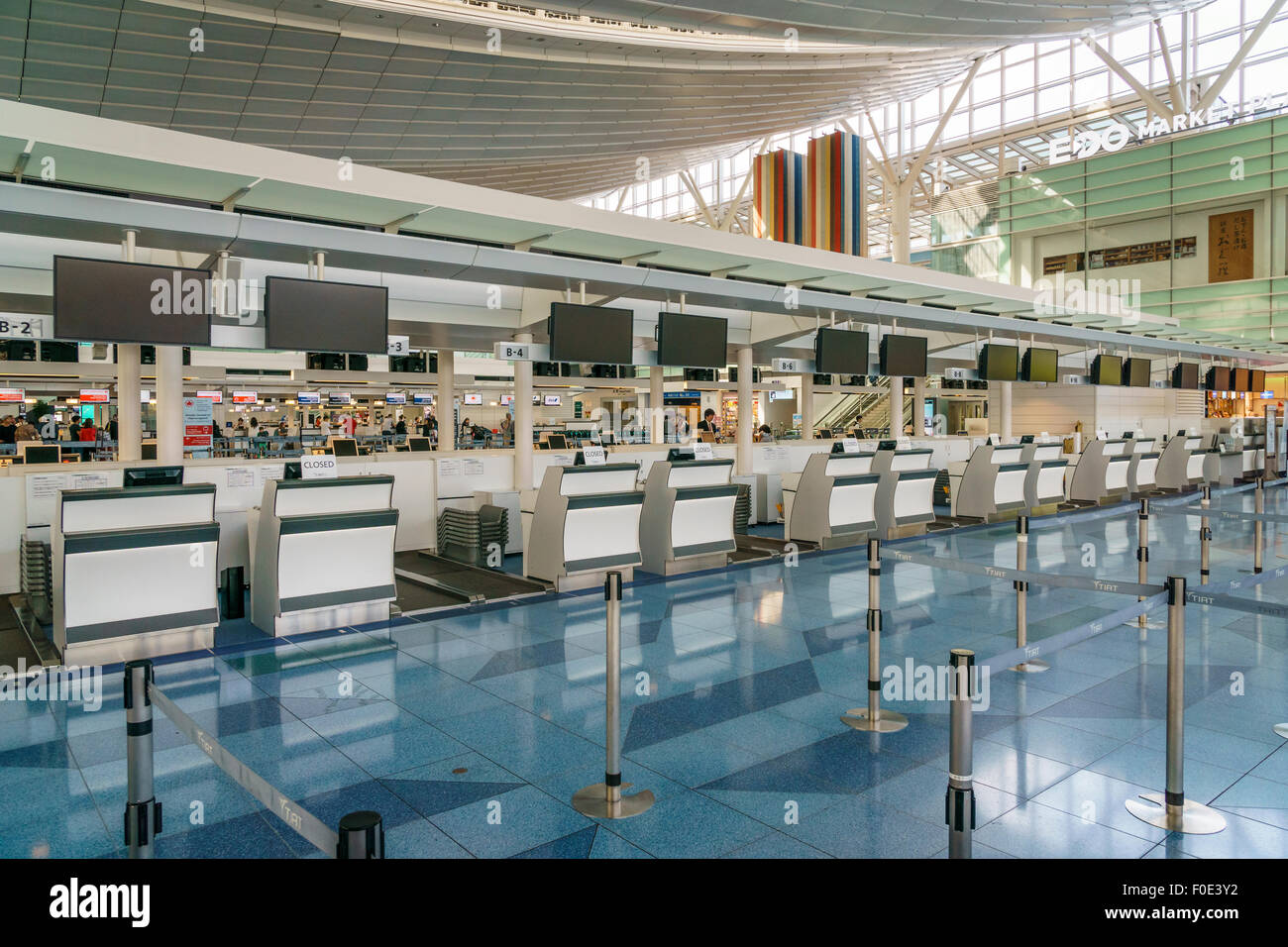 Haneda Airport International Terminal in Japan Stock Photo