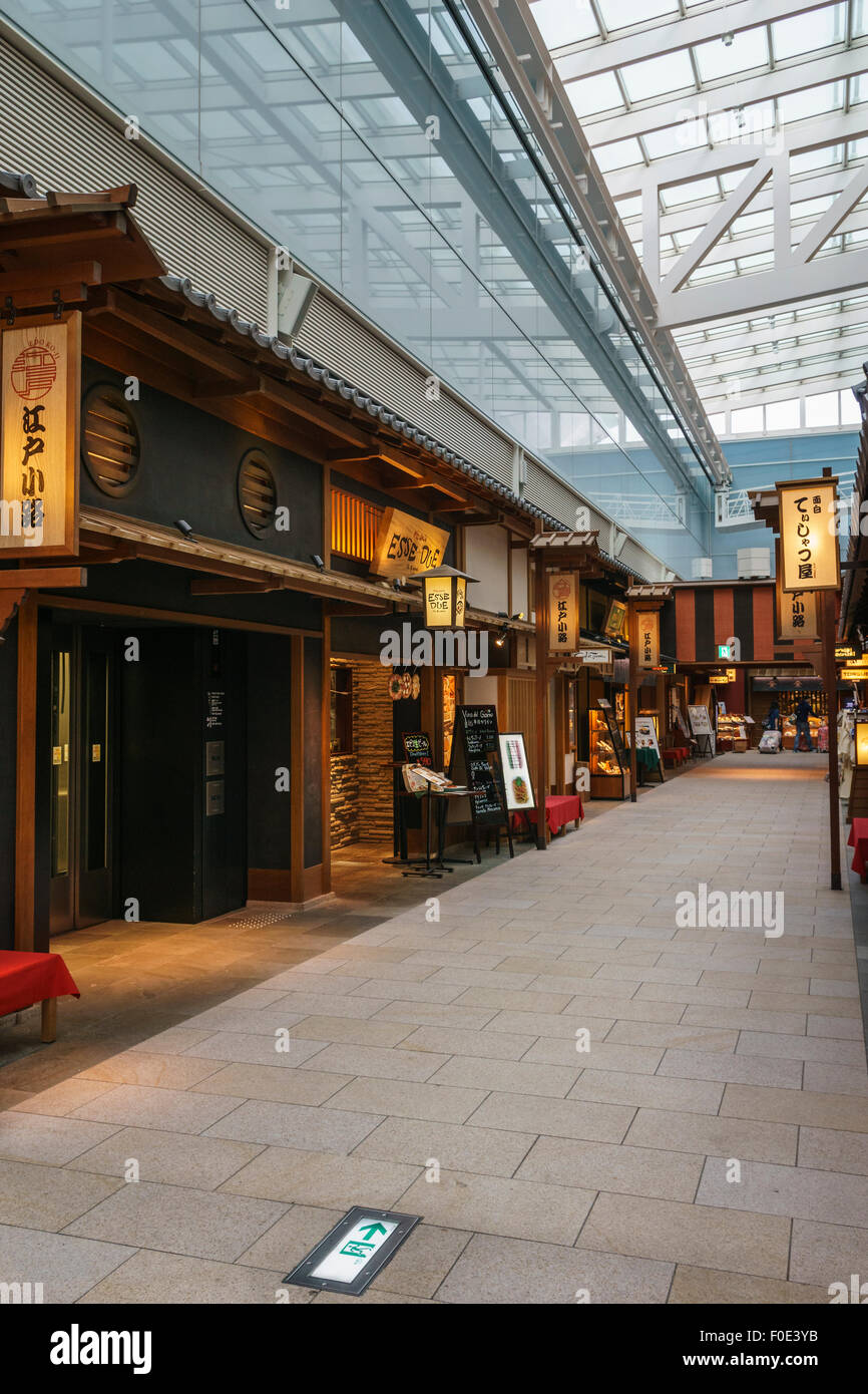 Restaurants at Haneda Airport International Terminal in Japan Stock