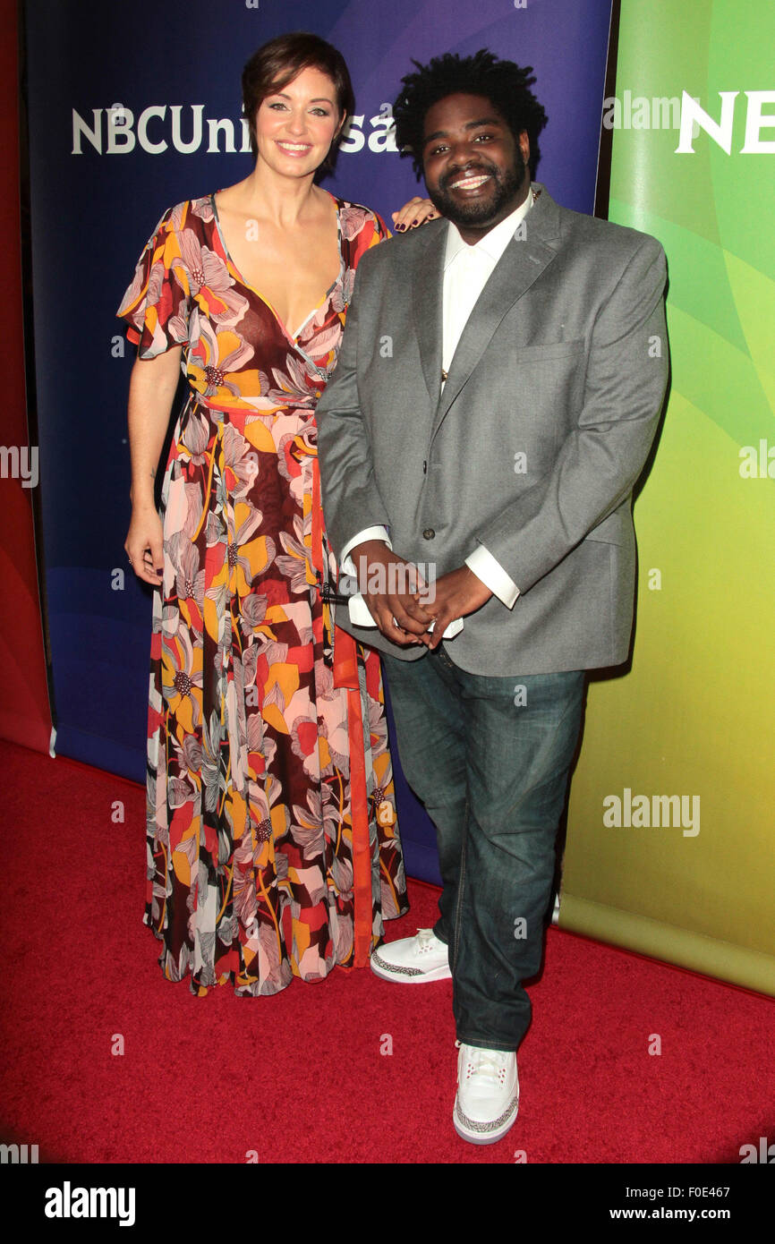 Los Angeles, California, USA. 13th Aug, 2015. Ron Funches and Bianca