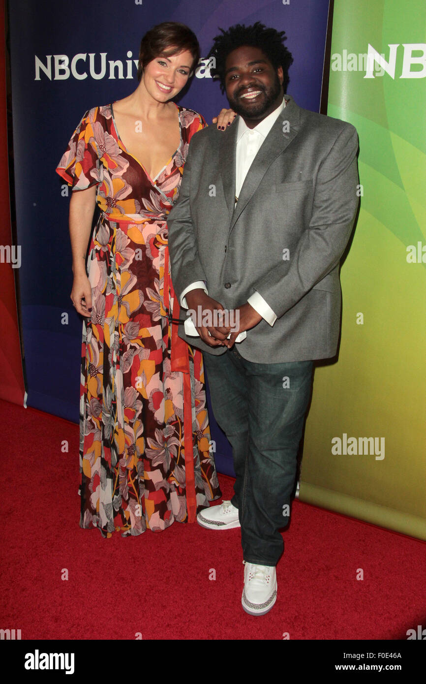 Los Angeles, California, USA. 13th Aug, 2015. Ron Funches and Bianca