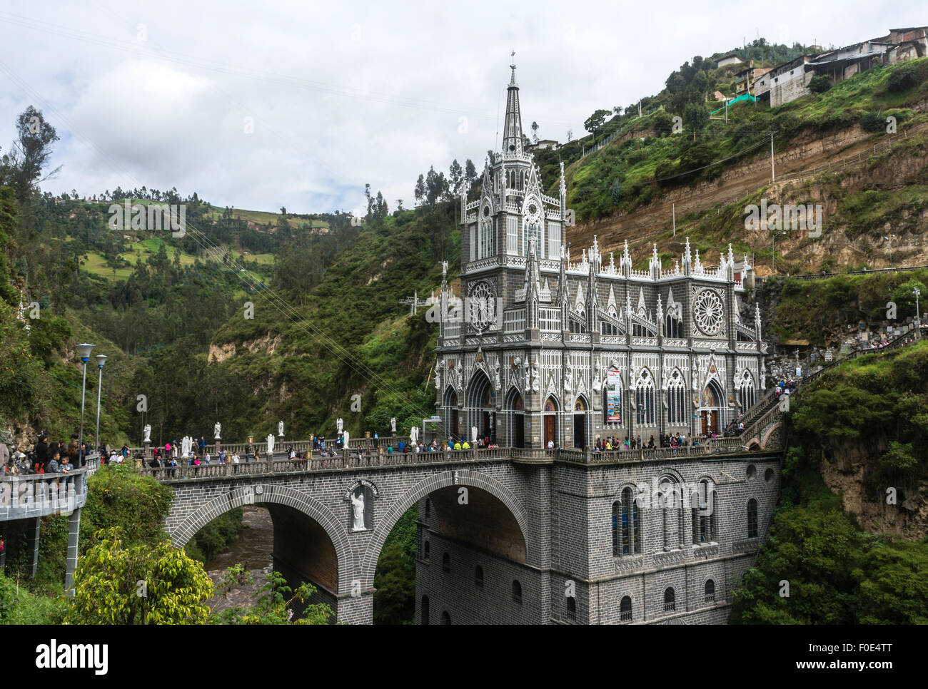 Las Lajas Sanctuary in Ipiales, Colombia Stock Photo