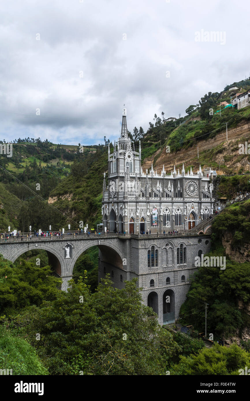 Las Lajas Sanctuary in Ipiales, Colombia Stock Photo