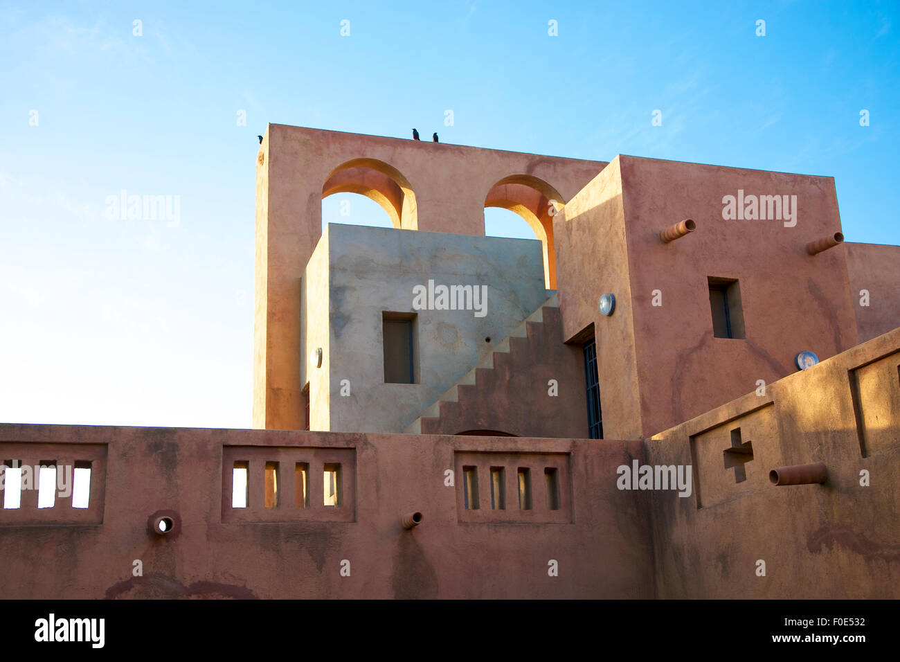 Wonderful moroccan style architecture in Mopti, in the land of the Dogons Stock Photo