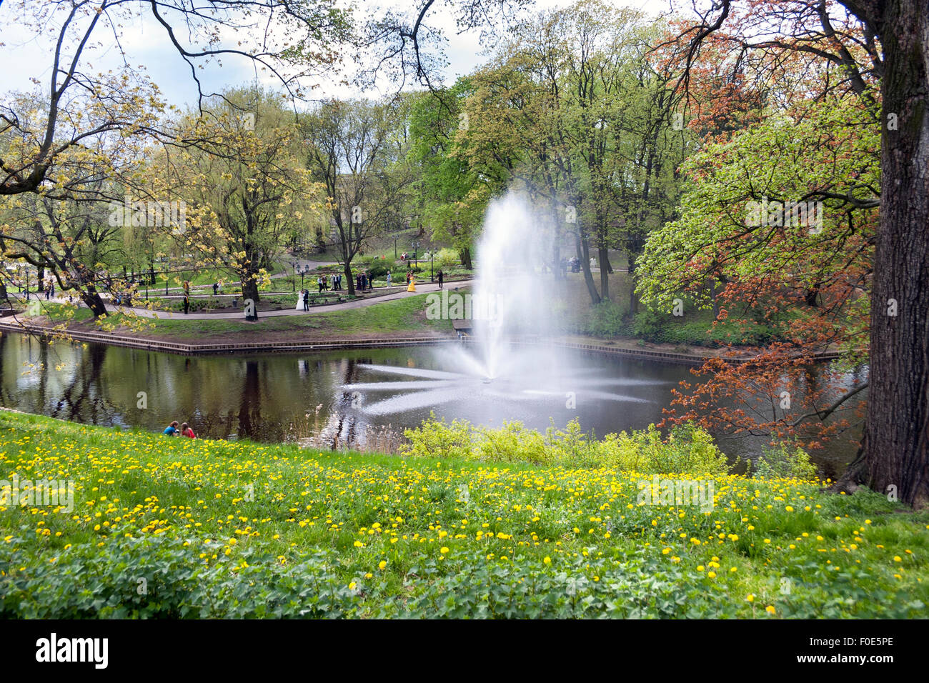 Bastejkalns (Bastion Hill) Park, Riga, Latvia Stock Photo: 86363718 - Alamy