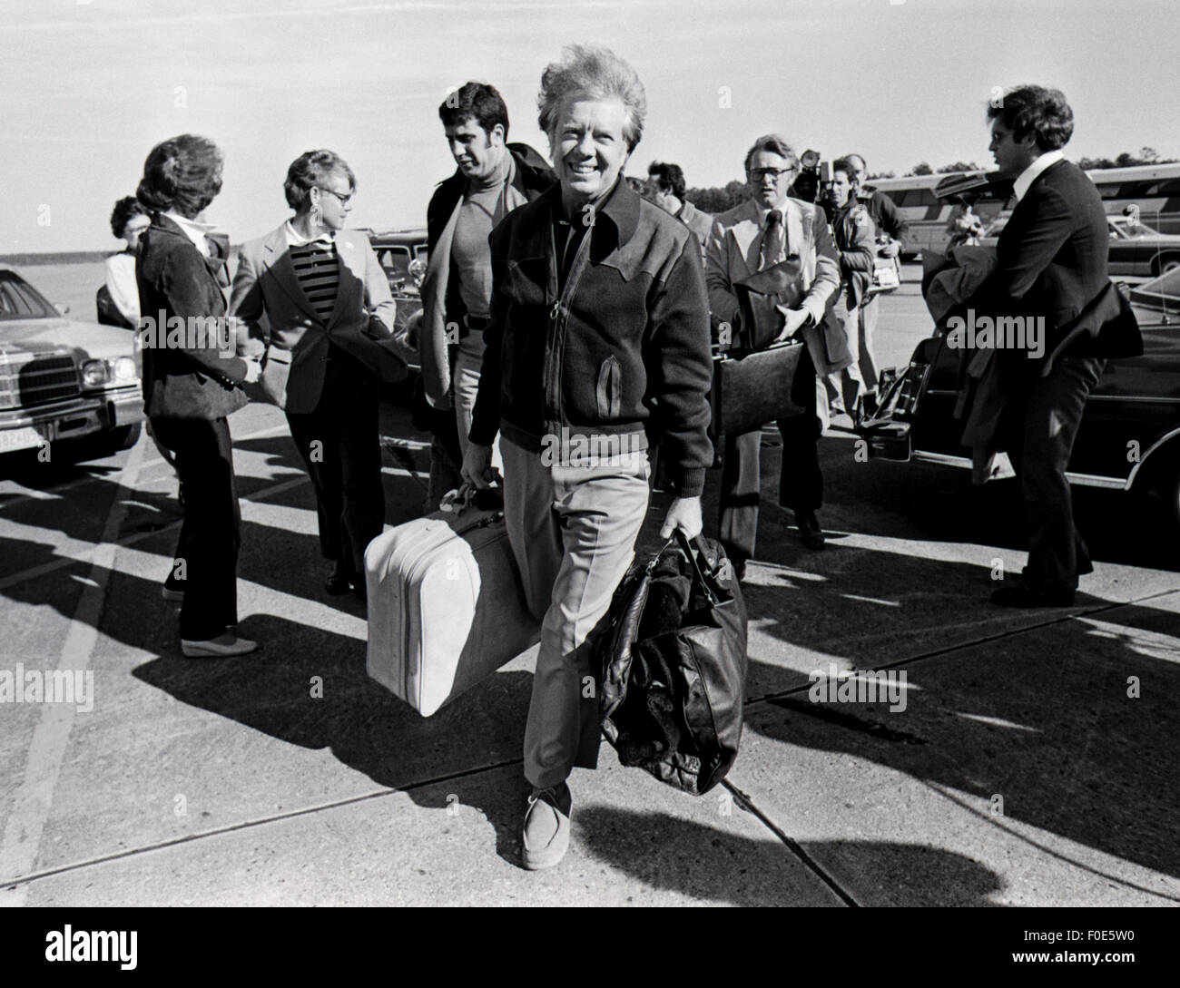 St. Louis, MO, USA. 2nd Jan, 1977. Governor Jimmy Carter on the presidential campaign trail. © Ken Hawkins/ZUMA Wire/Alamy Live News Stock Photo