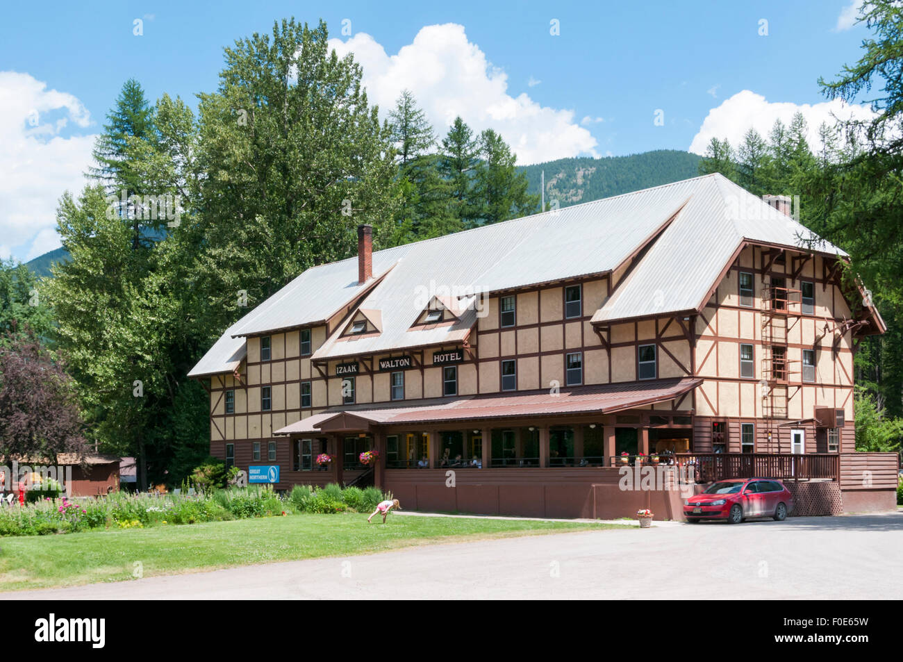 The Izaak Walton Hotel near Glacier National Park, Montana Stock Photo ...