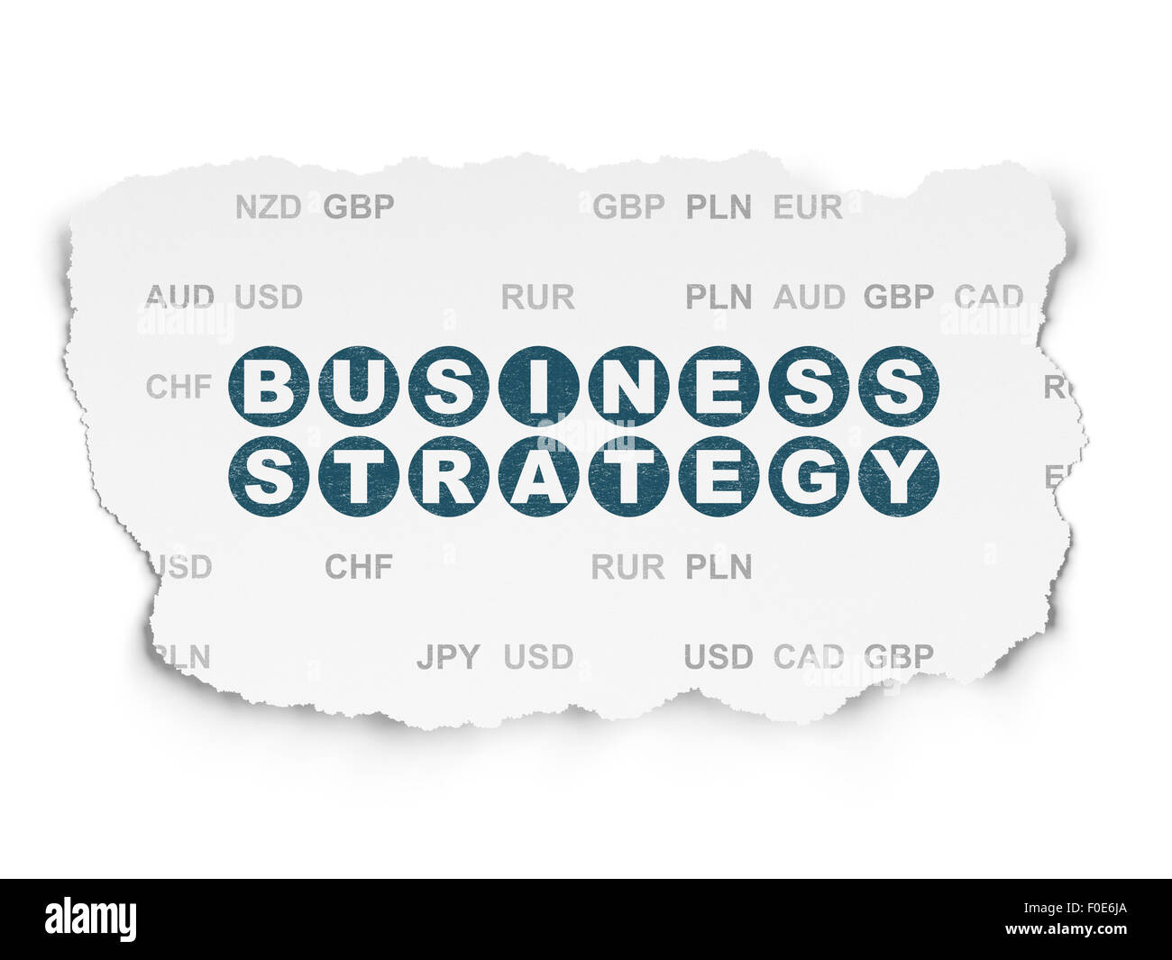 Strategy Paper Image Finance concept: Business Strategy on Torn Paper background Stock Photo ...