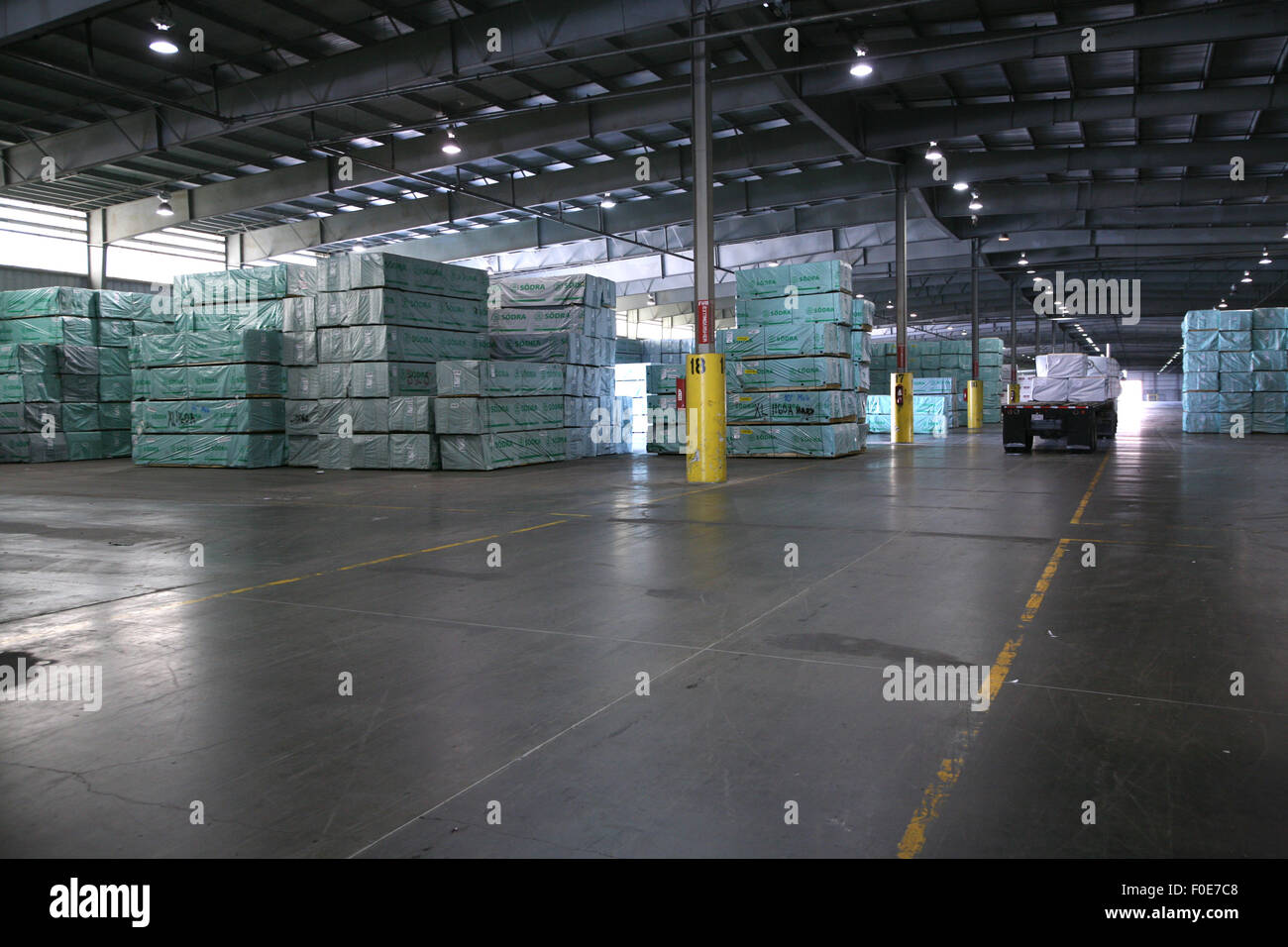 lumber in warehouse Stock Photo Alamy