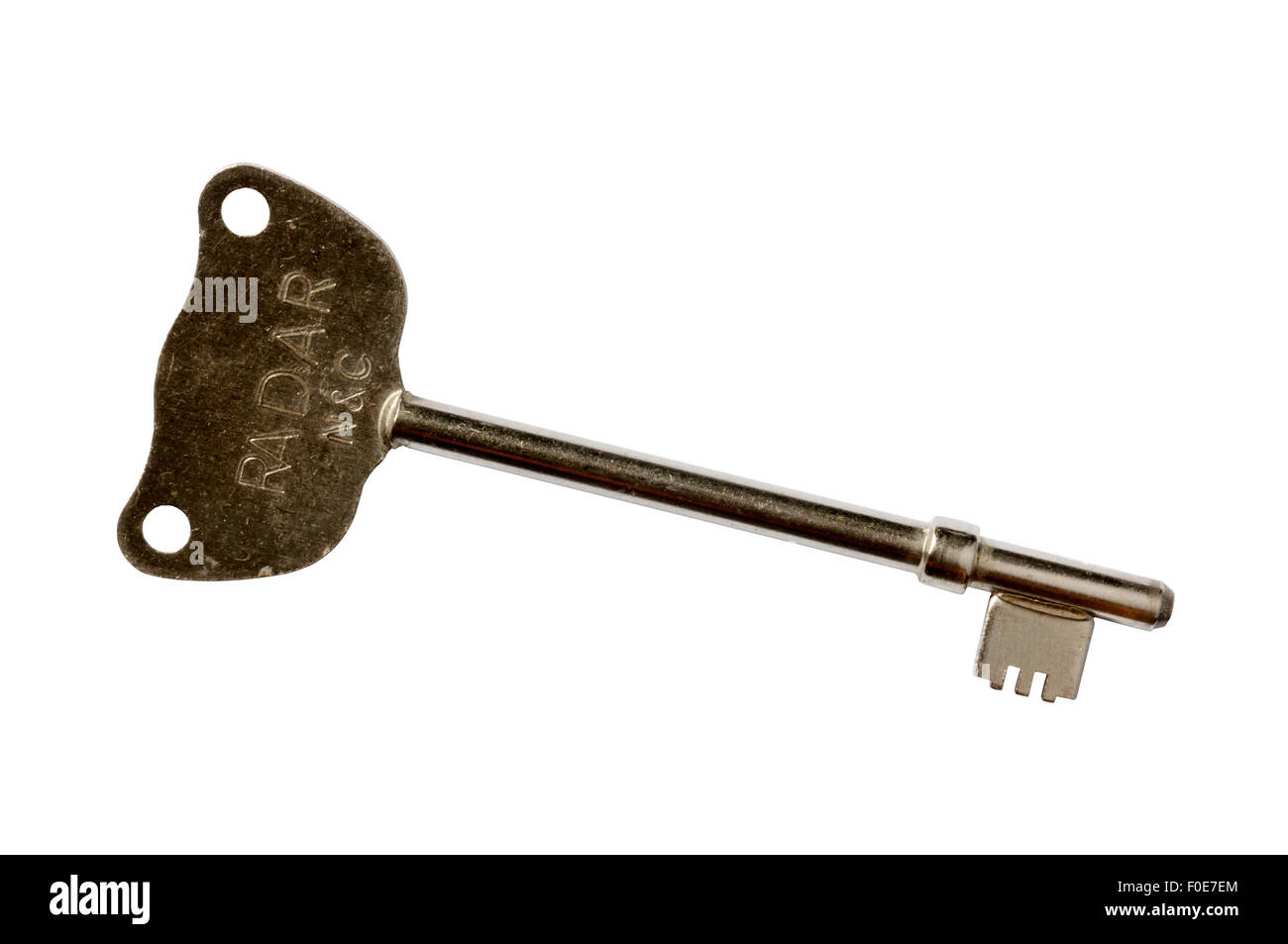 A disabled person's Radar key to open disabled toilets. Stock Photo
