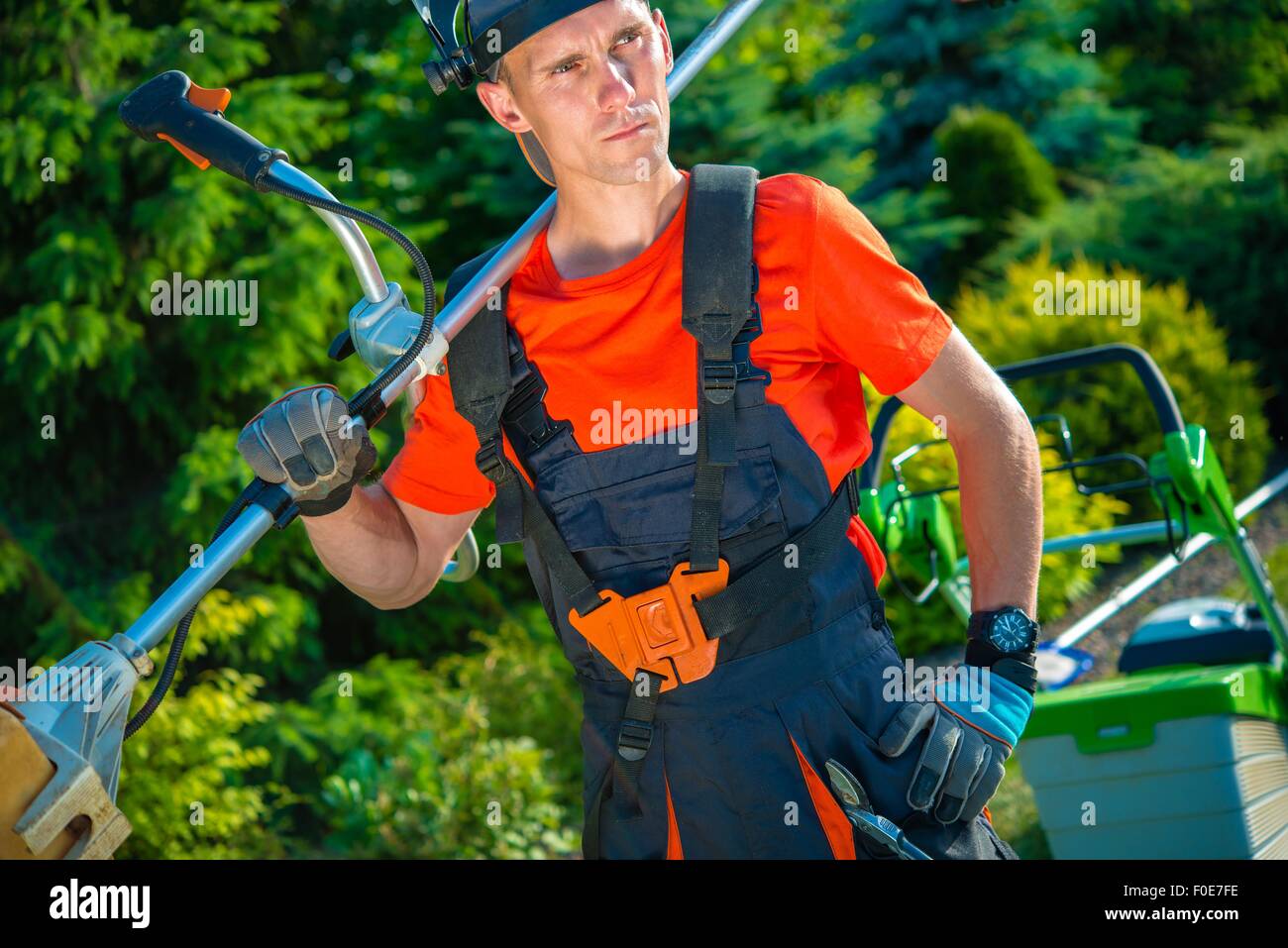 Shoulder Mower High Resolution Stock Photography and Images Alamy