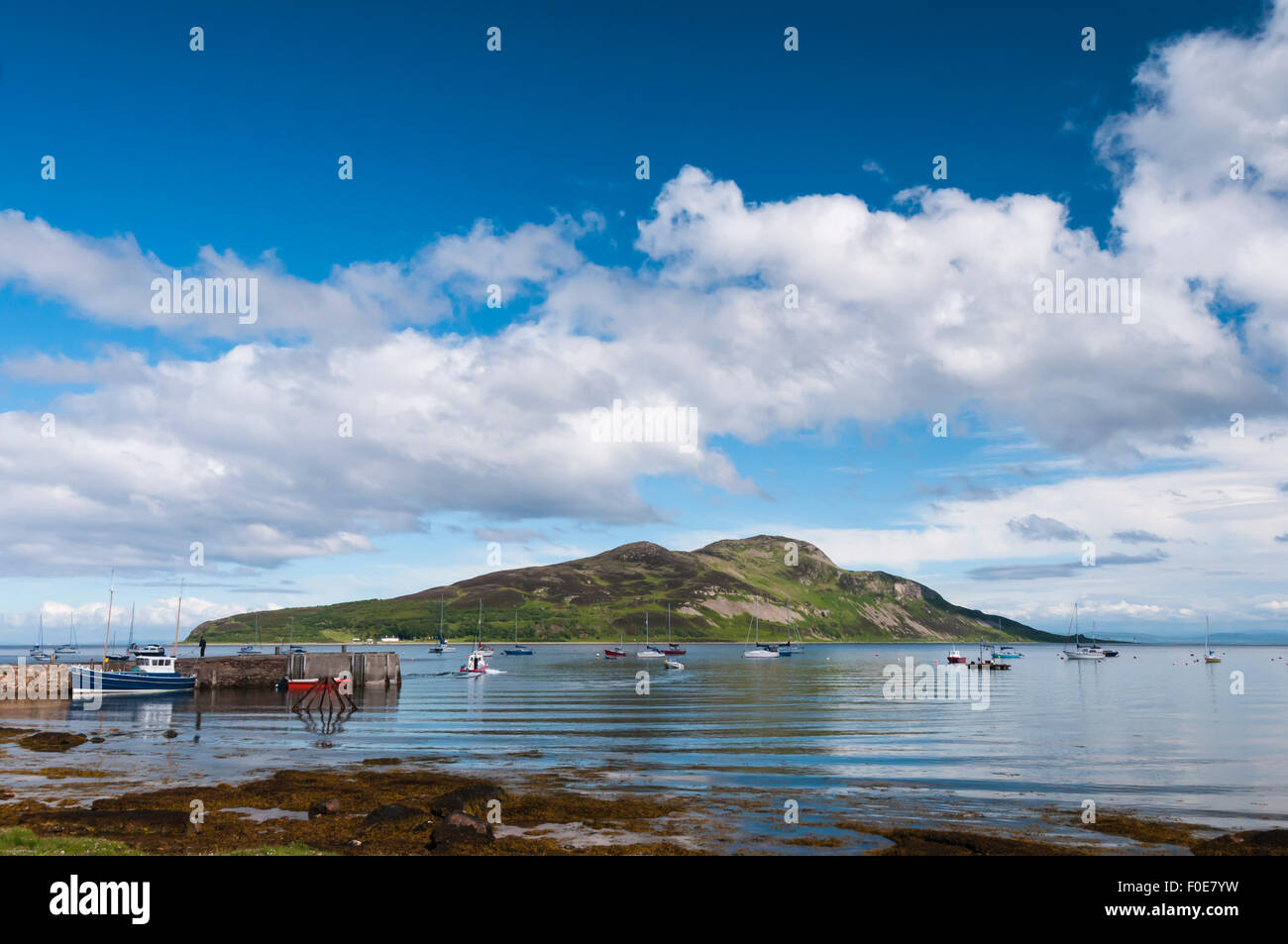 Holy Island in Lamlash bay, Isle of Arran, North Ayrshire, Scotland