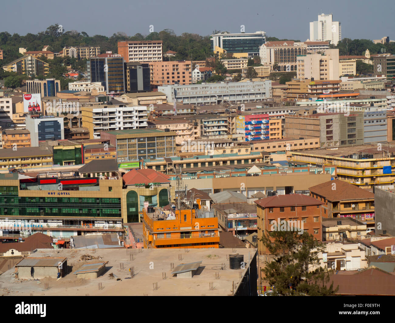 Uganda, Kampala city skyline Stock Photo - Alamy