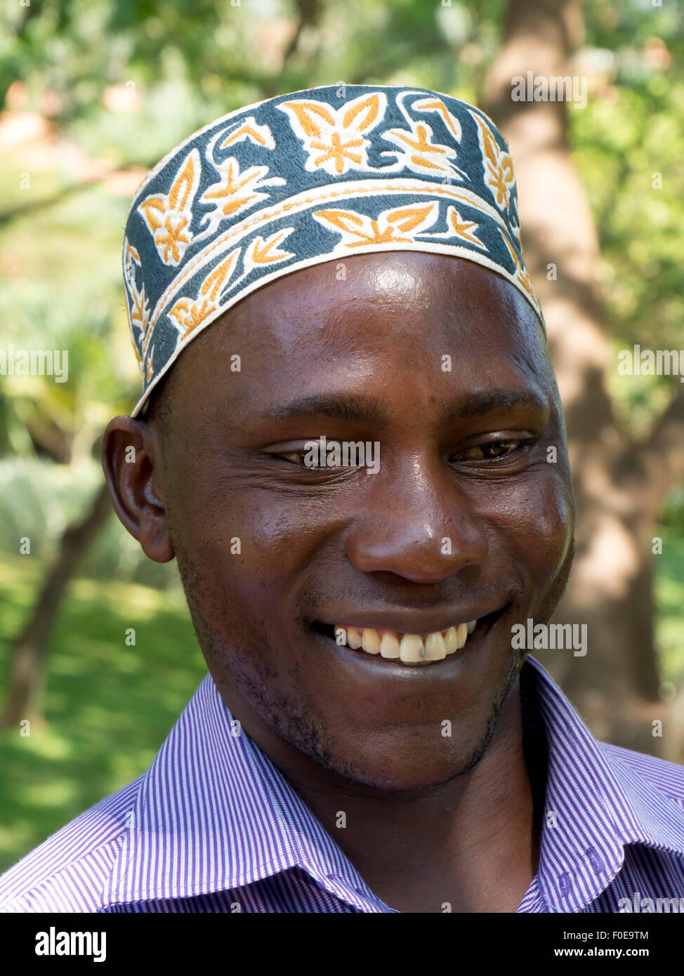 Portrait of a local man, in Kampala, Uganda Stock Photo - Alamy