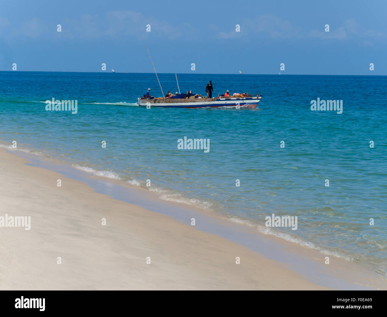 East Africa, Tanzania, Zanzibar beach Stock Photo