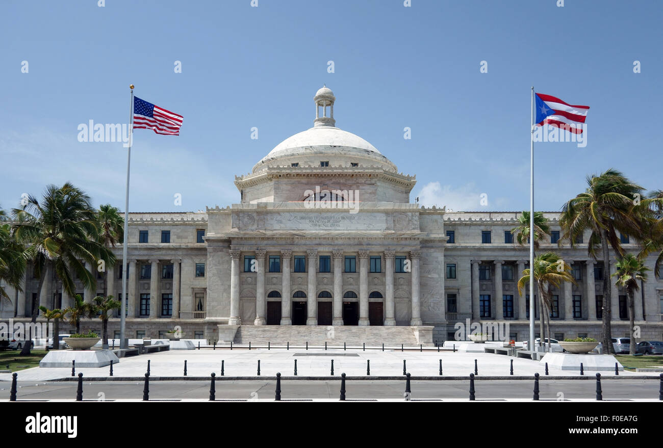 The Government Building SanJuan Puerto Rico Stock Photo