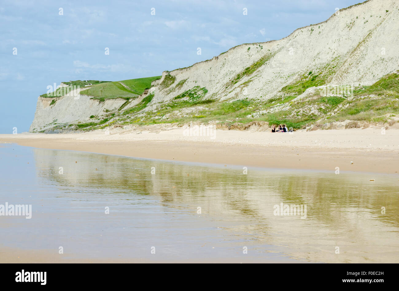 Cap Blanc Nez cliff near Escalles and Calais, PasdeCalais, France Stock Photo Alamy