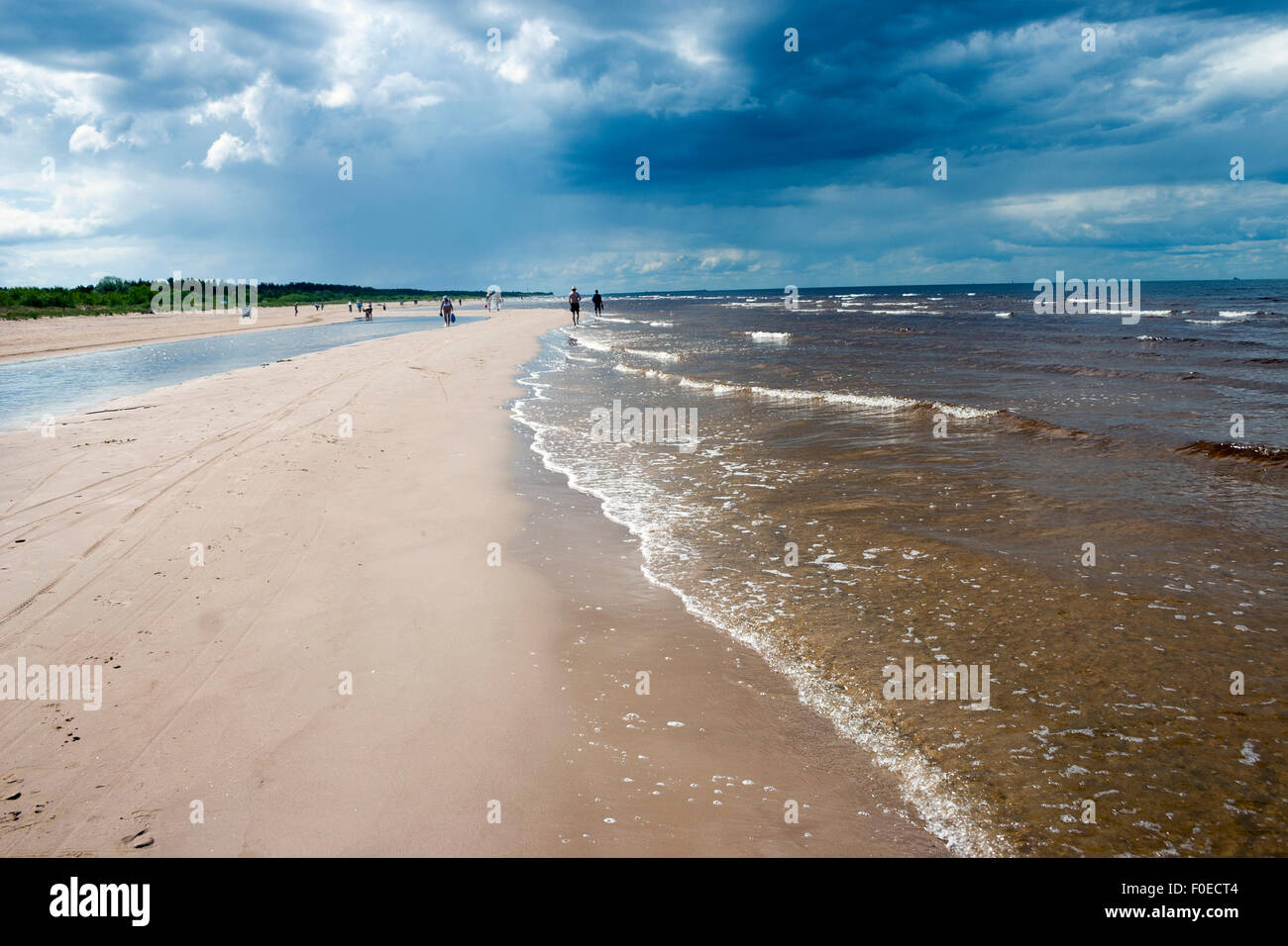 Vecaki beach, Riga, Latvia Stock Photo - Alamy