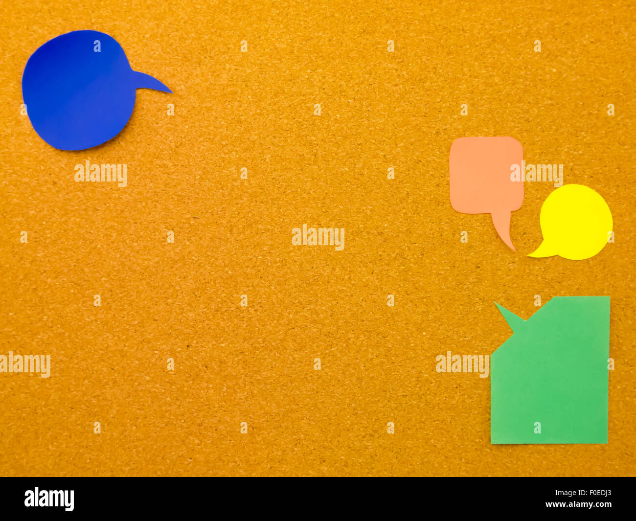 Colorful balloons and bubbles; you can write words on it Stock Photo