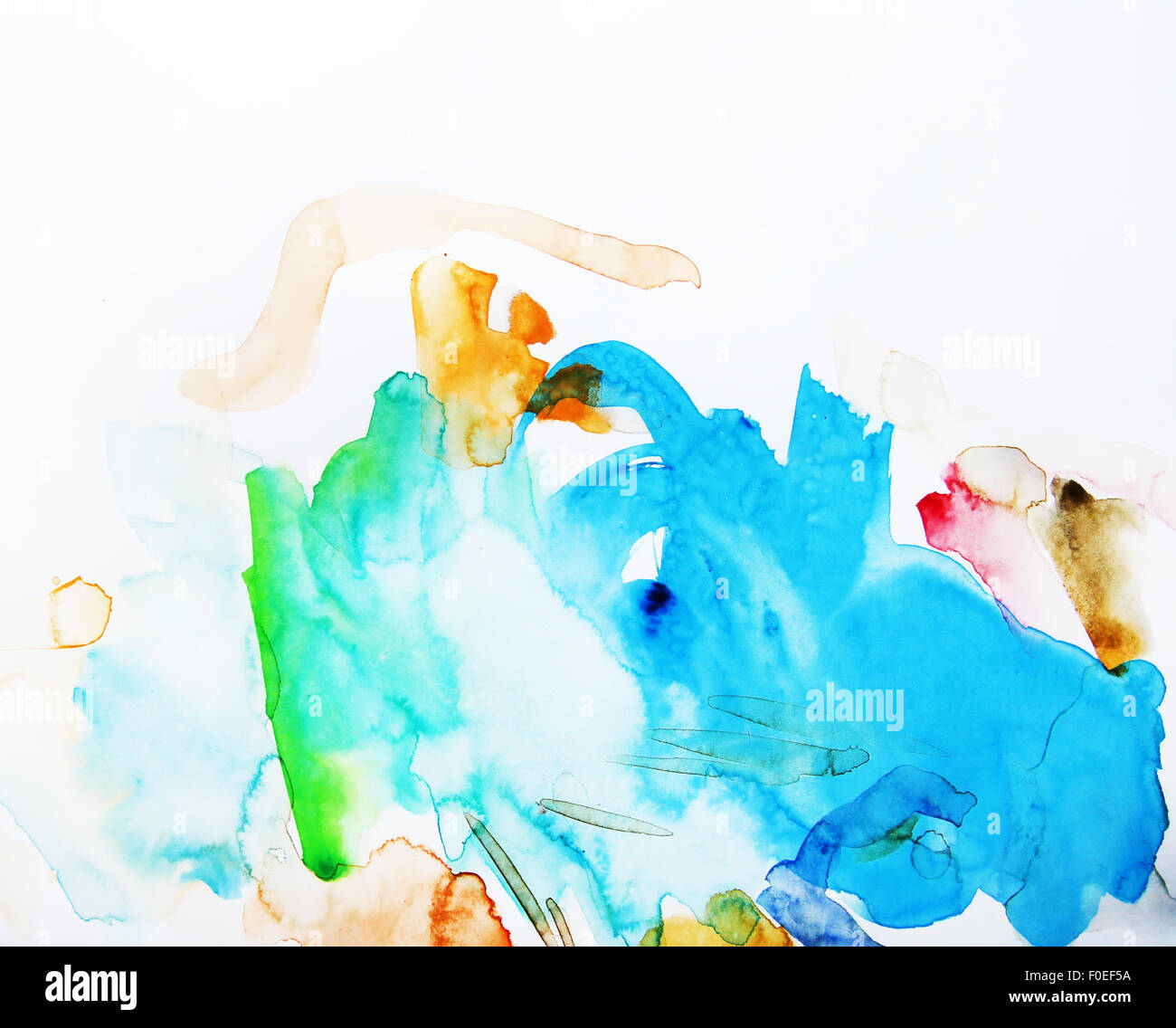 Abstract watercolor painting Stock Photo Alamy
