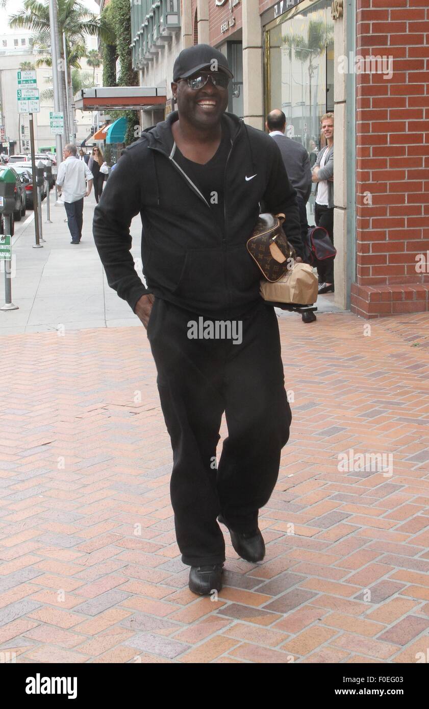 New Edition singer Johnny Gill spotted leaving a doctor's office in Beverly Hills  Featuring: Johnny Gill Where: Los Angeles, California, United States When: 12 Jun 2015 Stock Photo
