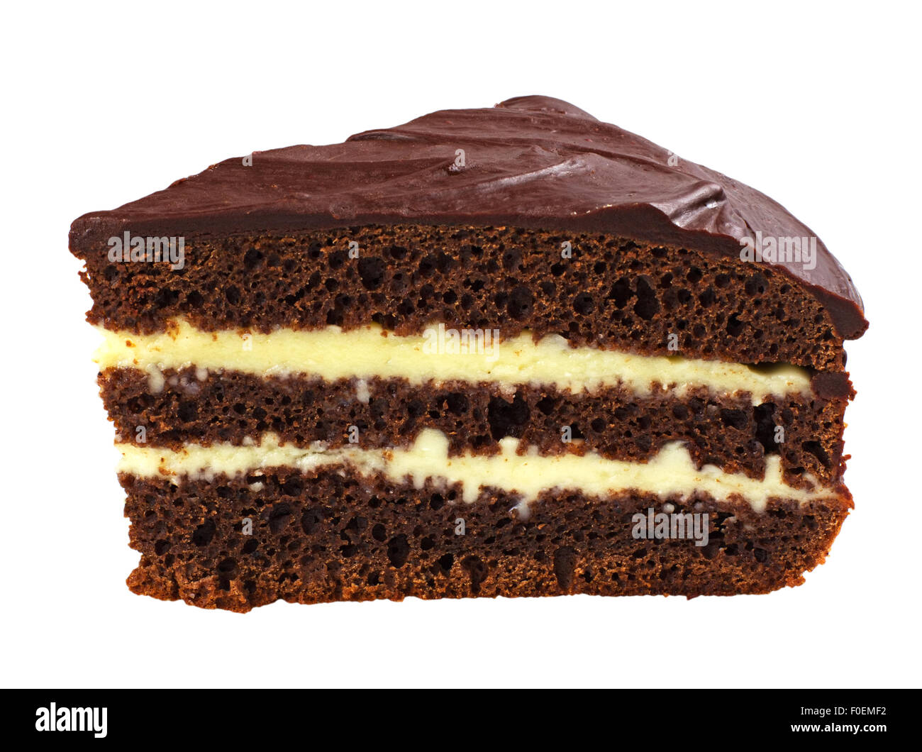 Chocolate Cake isolated on white background Stock Photo - Alamy