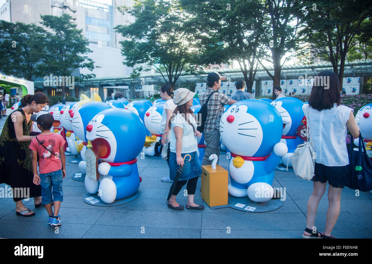 Summer Station Draemon Square 66 Plaza Roppongi Hills Minato Ku Tokyo Japan Stock Photo Alamy
