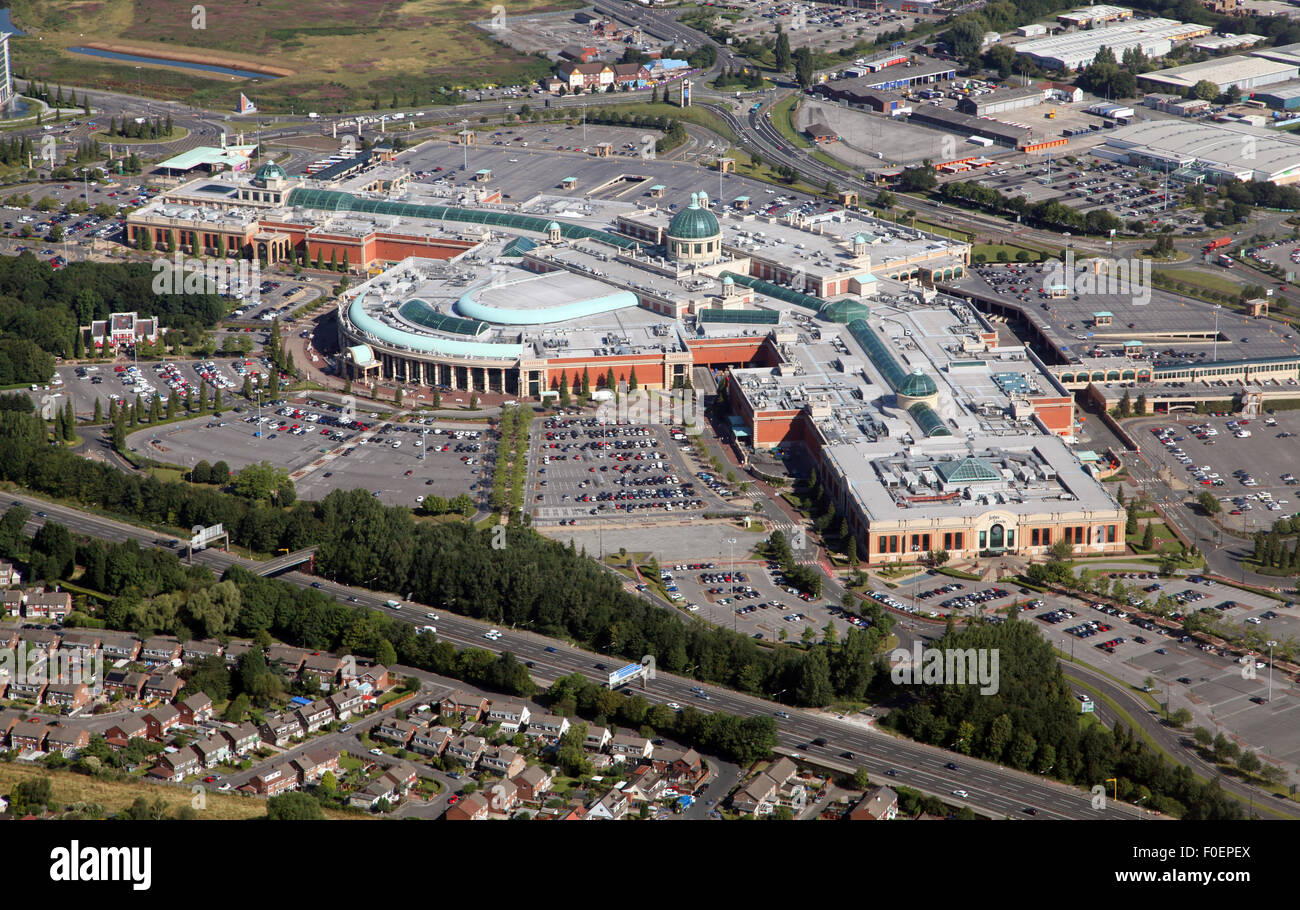 aerial view of The Trafford Centre near Manchester, UK Stock Photo