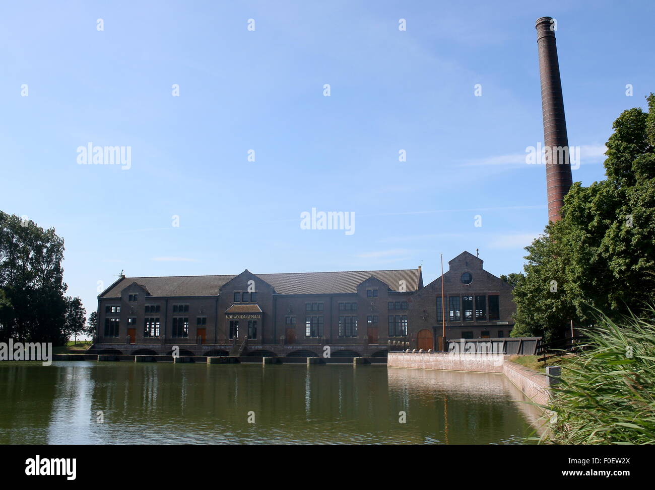 DF Woudagemaal,  largest operational steam-powered pumping station in the world at Lemmer, Netherlands, UNESCO World Heritage Stock Photo