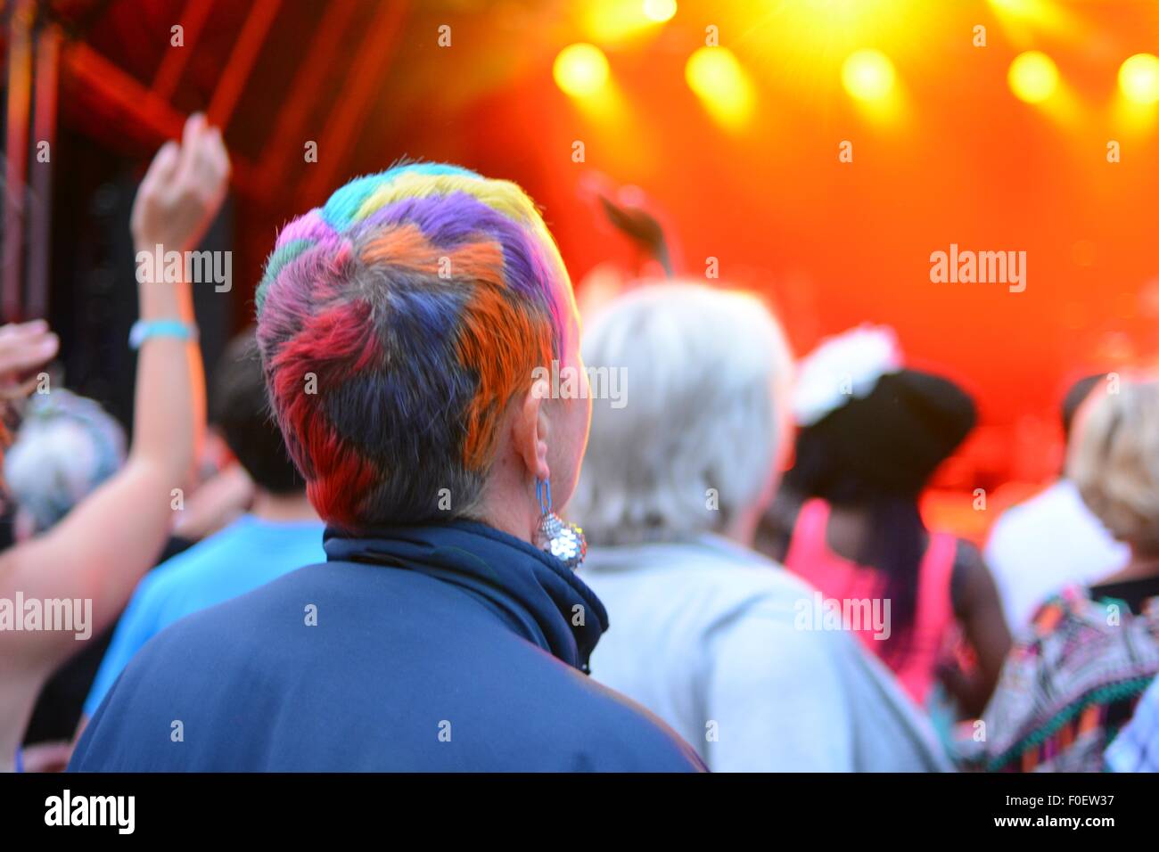 Rainbow Dyed Hair Stock Photos Rainbow Dyed Hair Stock Images